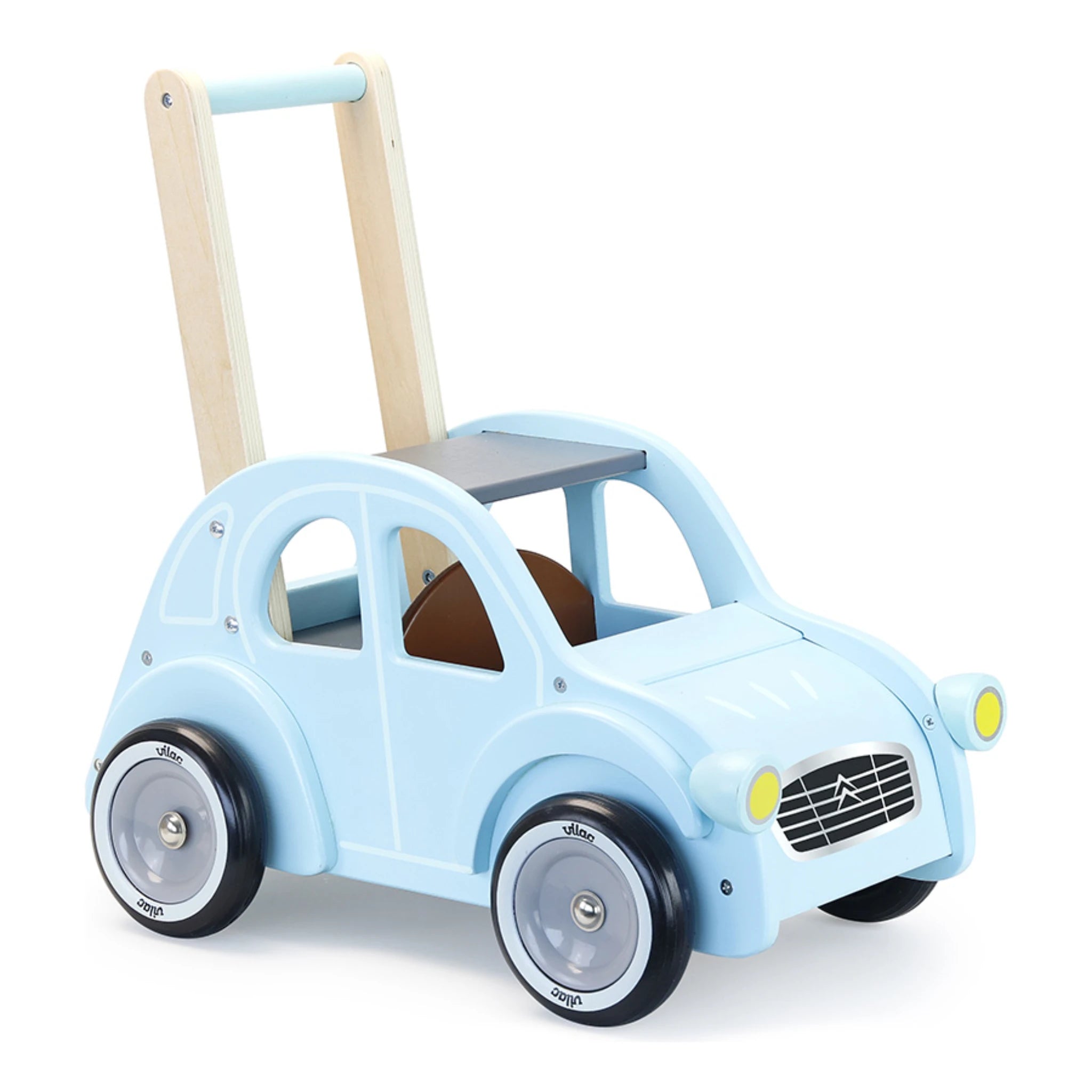 Vilac Lauflernwagen 2CV – Holz-Schiebewagen Citroën ab 1 Jahr