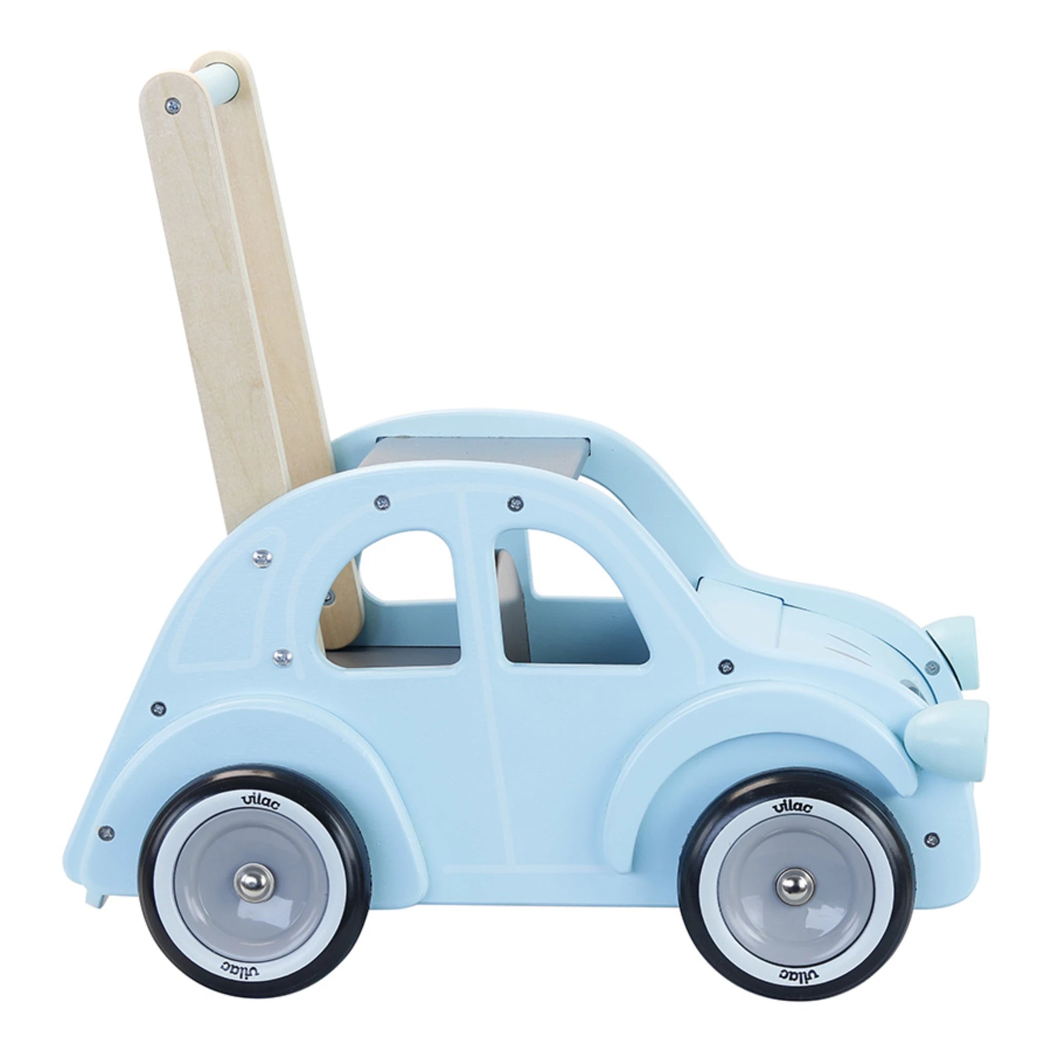 Vilac Lauflernwagen 2CV – Holz-Schiebewagen Citroën ab 1 Jahr