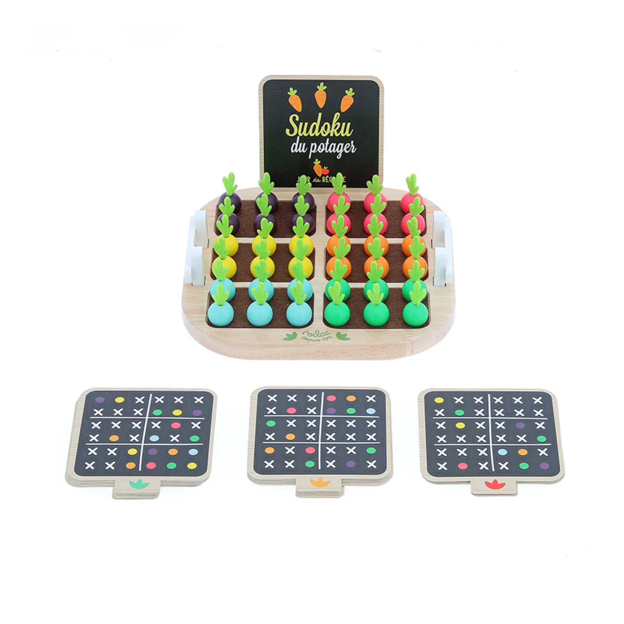 Vilac Sudoku du potager – Lernspiel aus Holz ab 5 Jahren
