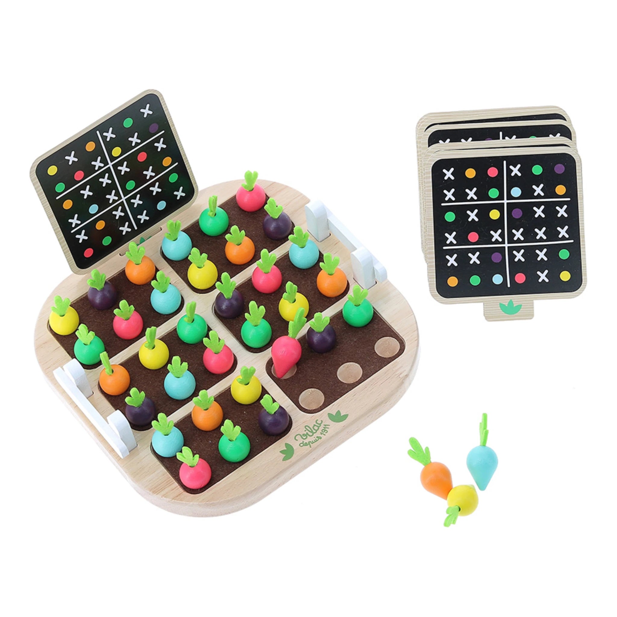 Vilac Sudoku du potager – Lernspiel aus Holz ab 5 Jahren