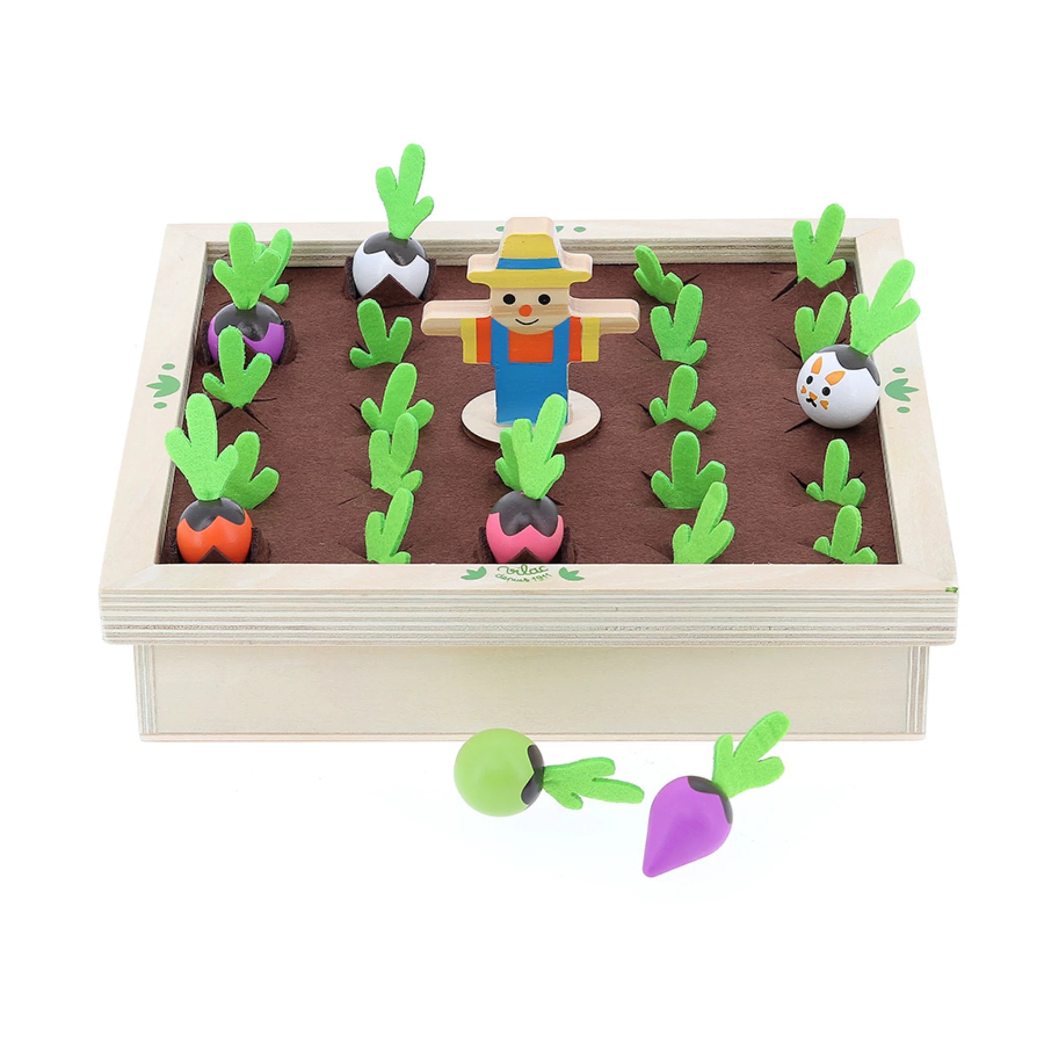 Vilac Mémo potager – Gemüse-Memo-Spiel aus Holz ab 3 Jahren