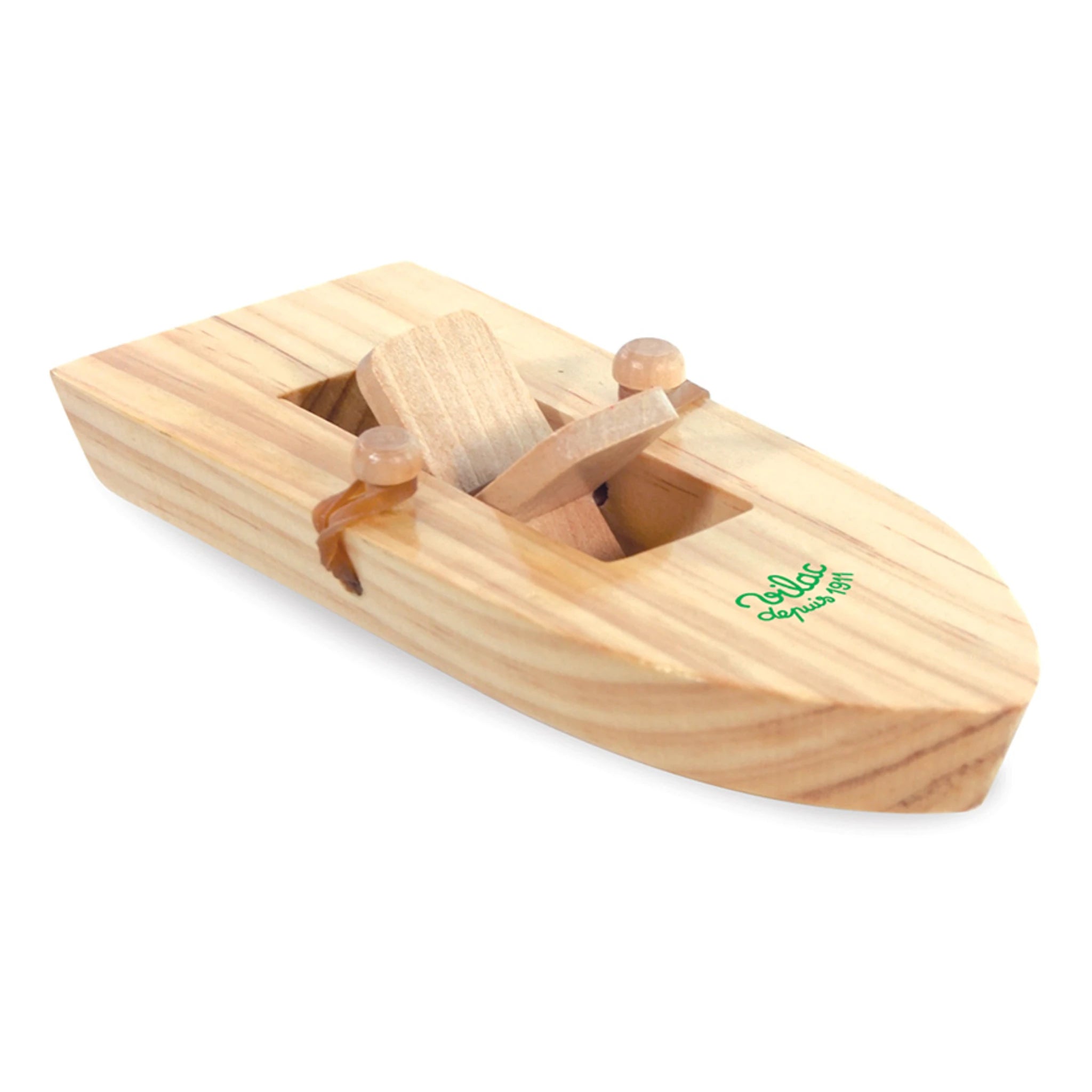 Vilac Gummibandboot aus Holz – Antriebsboot für Wasserspaß ab 3 Jahren