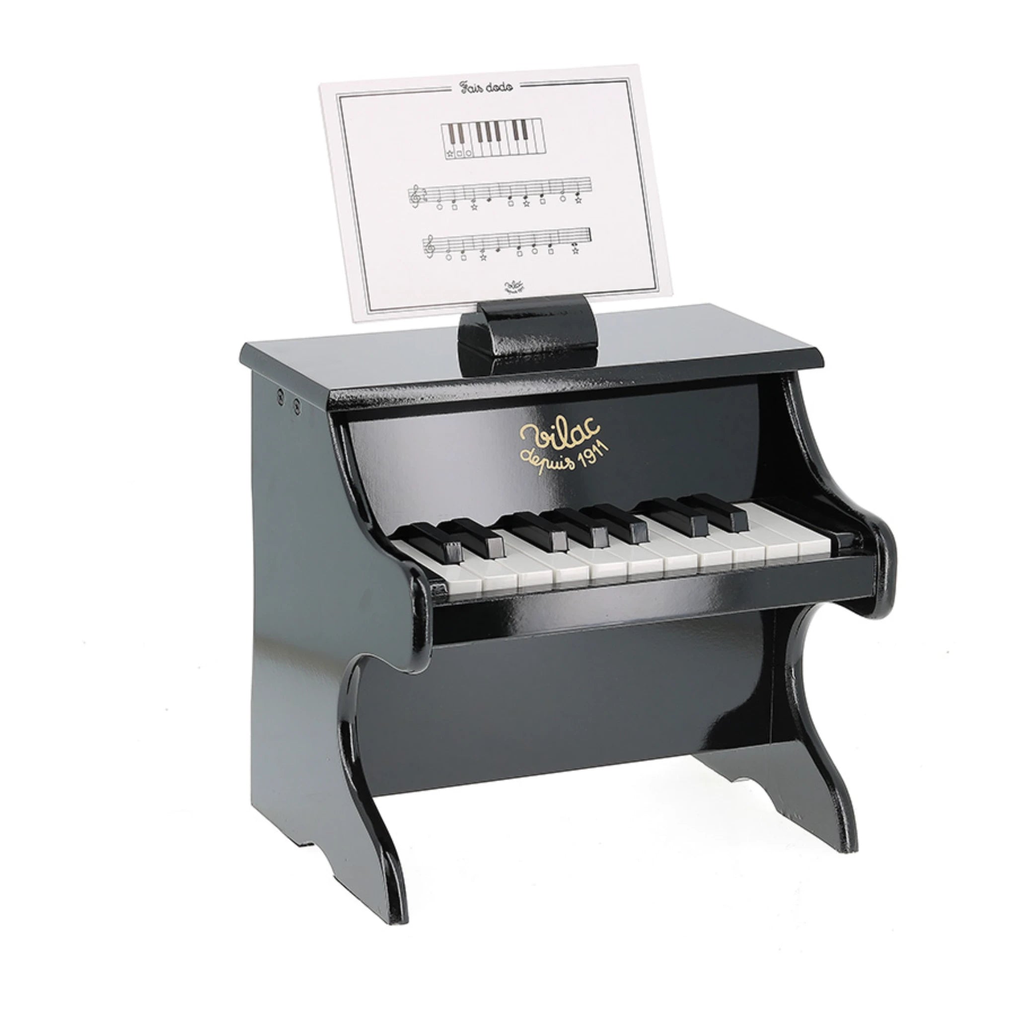 Vilac Kinderklavier aus Holz – Musikinstrument ab 3 Jahren inkl. Notenblätter