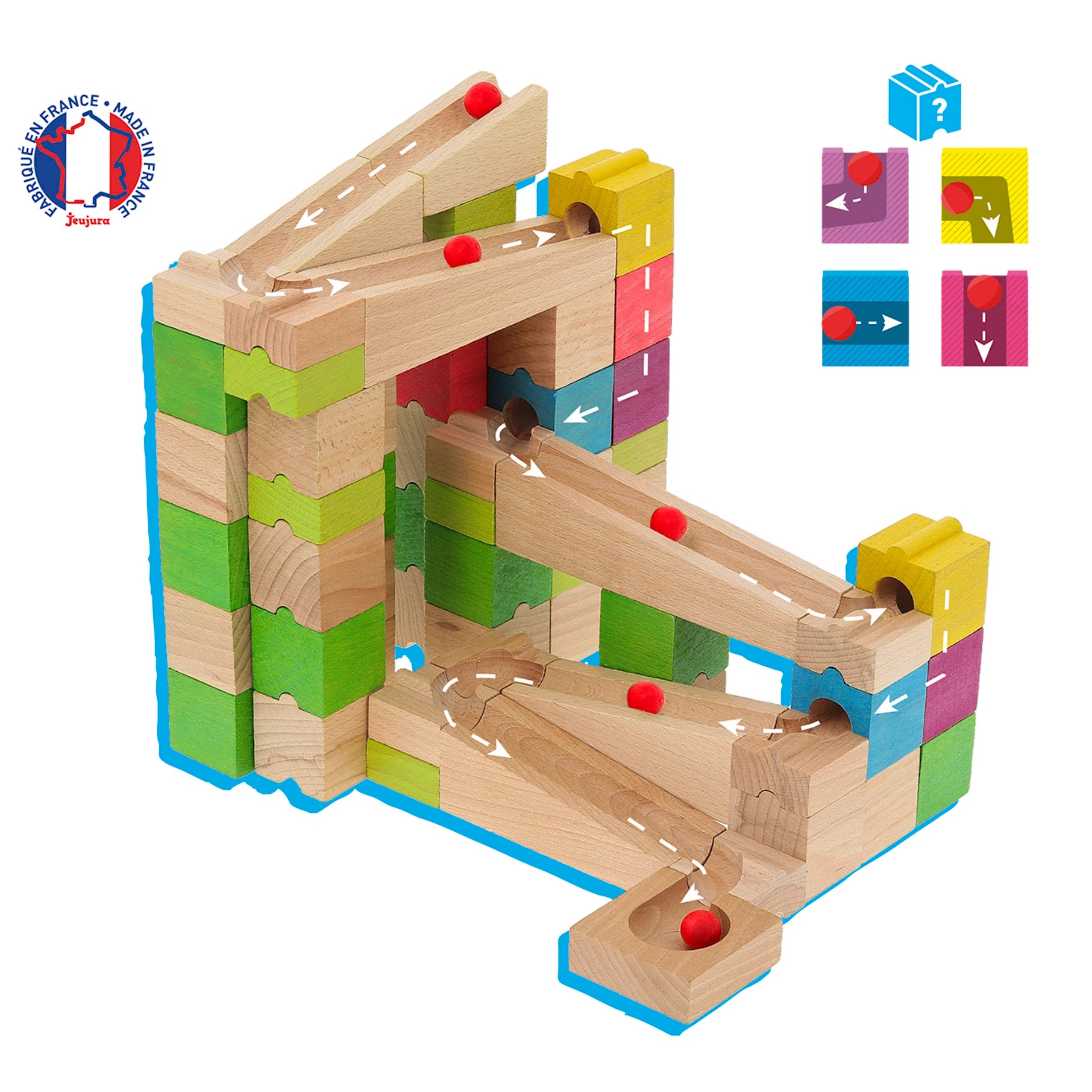 Murmelbahn 68 stk - Jeujura