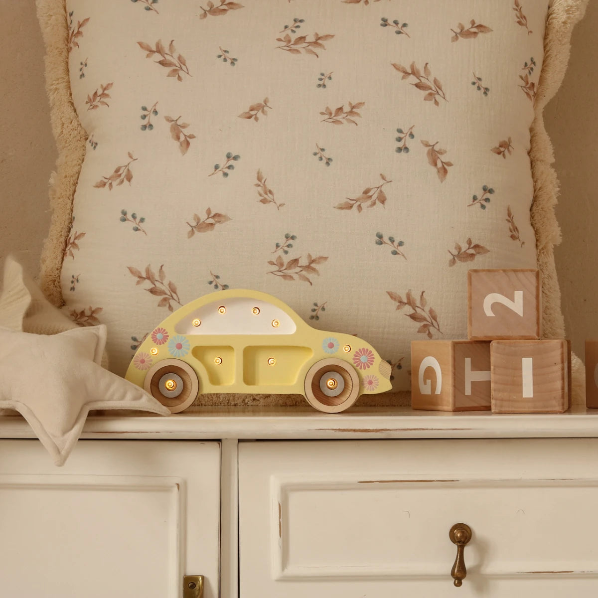 Holzlampe Beetle Auto Sunflower - Little Lights