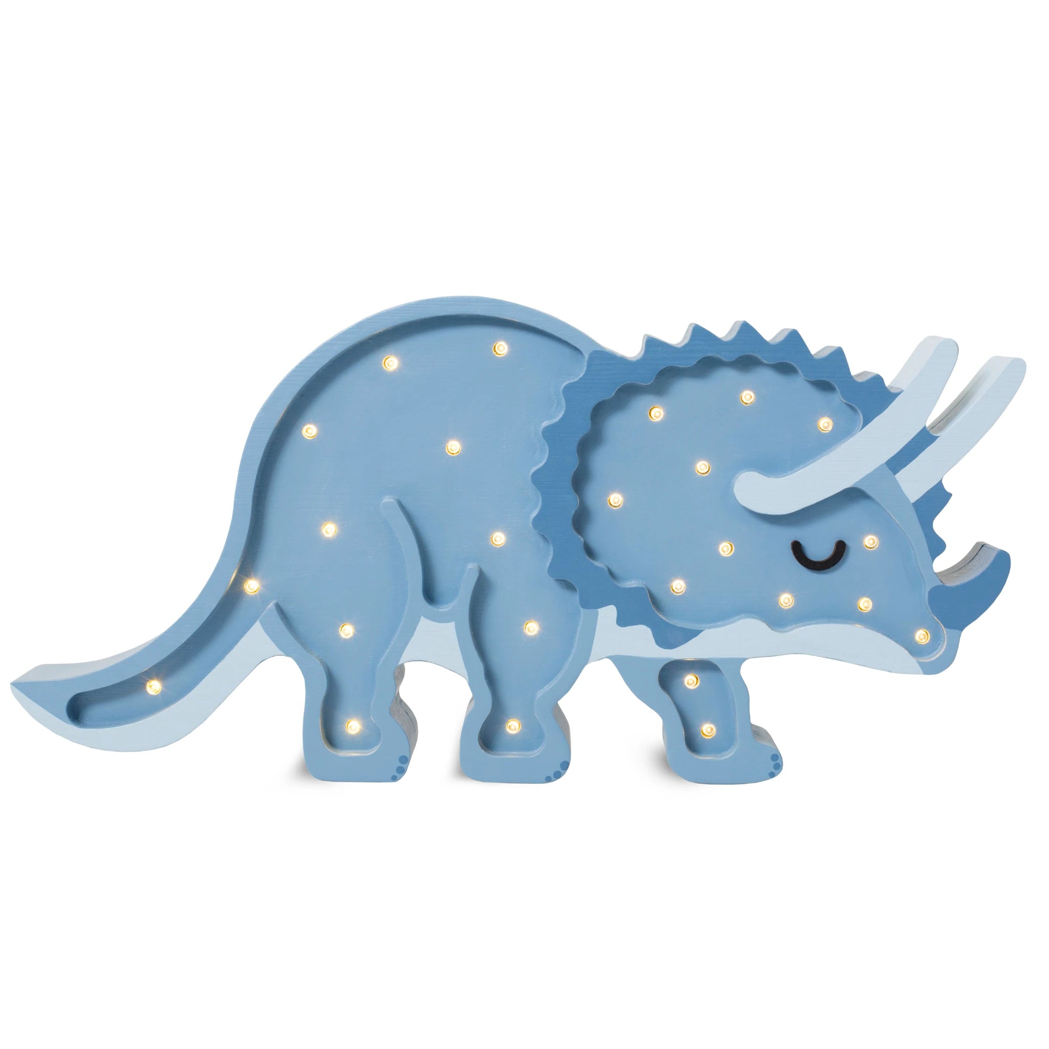Holzlampe Triceratops Navy- Little Lights