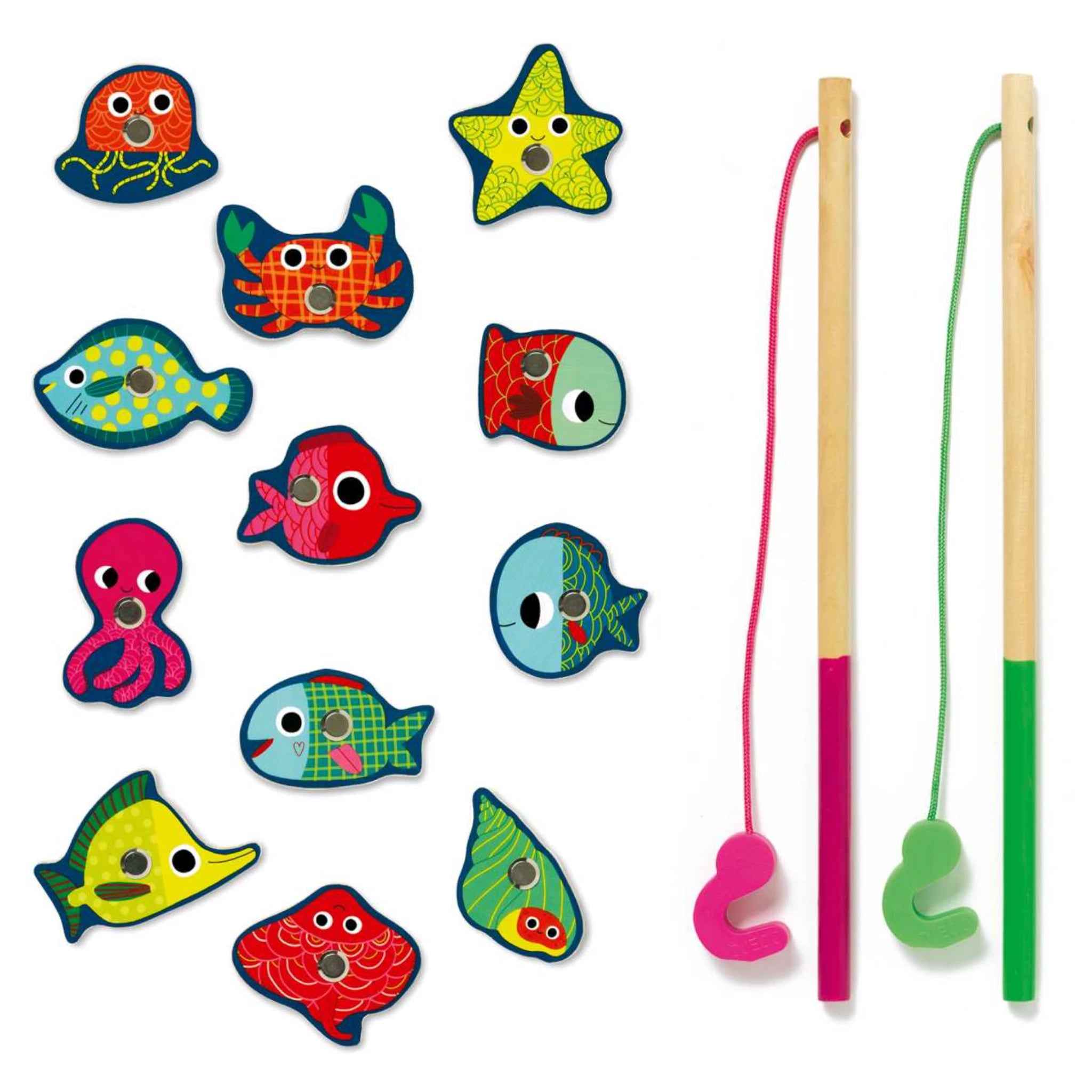 Angelspiele Bunte Fische - Djeco