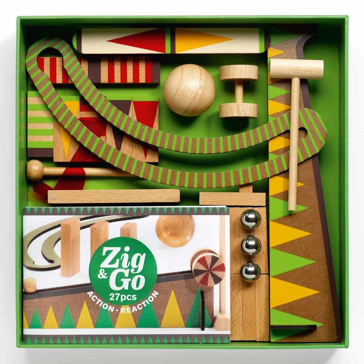 Djeco Zig & Go „Curve“ – 27-teiliges Kettenreaktionsspiel ab 7 Jahren