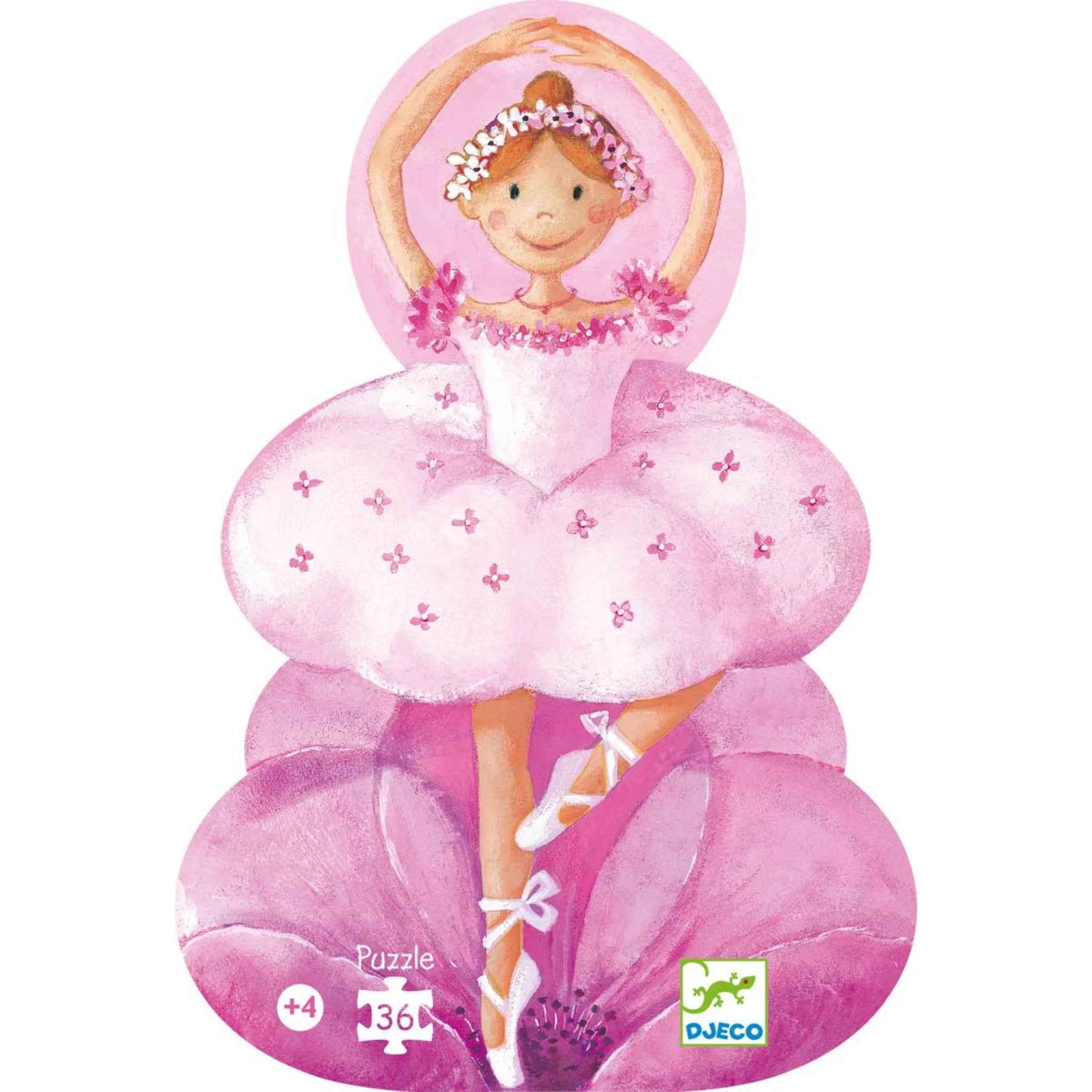Djeco Kinderpuzzle „Ballerine à la Fleur“ – 36 Teile ab 4 Jahren