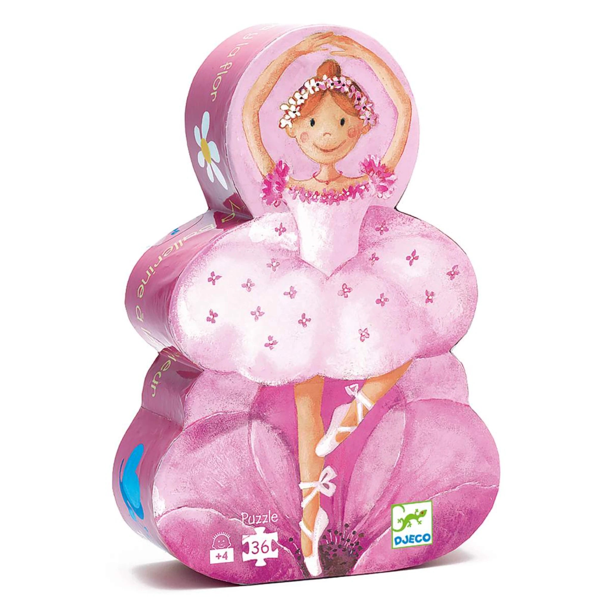 Djeco Kinderpuzzle „Ballerine à la Fleur“ – 36 Teile ab 4 Jahren