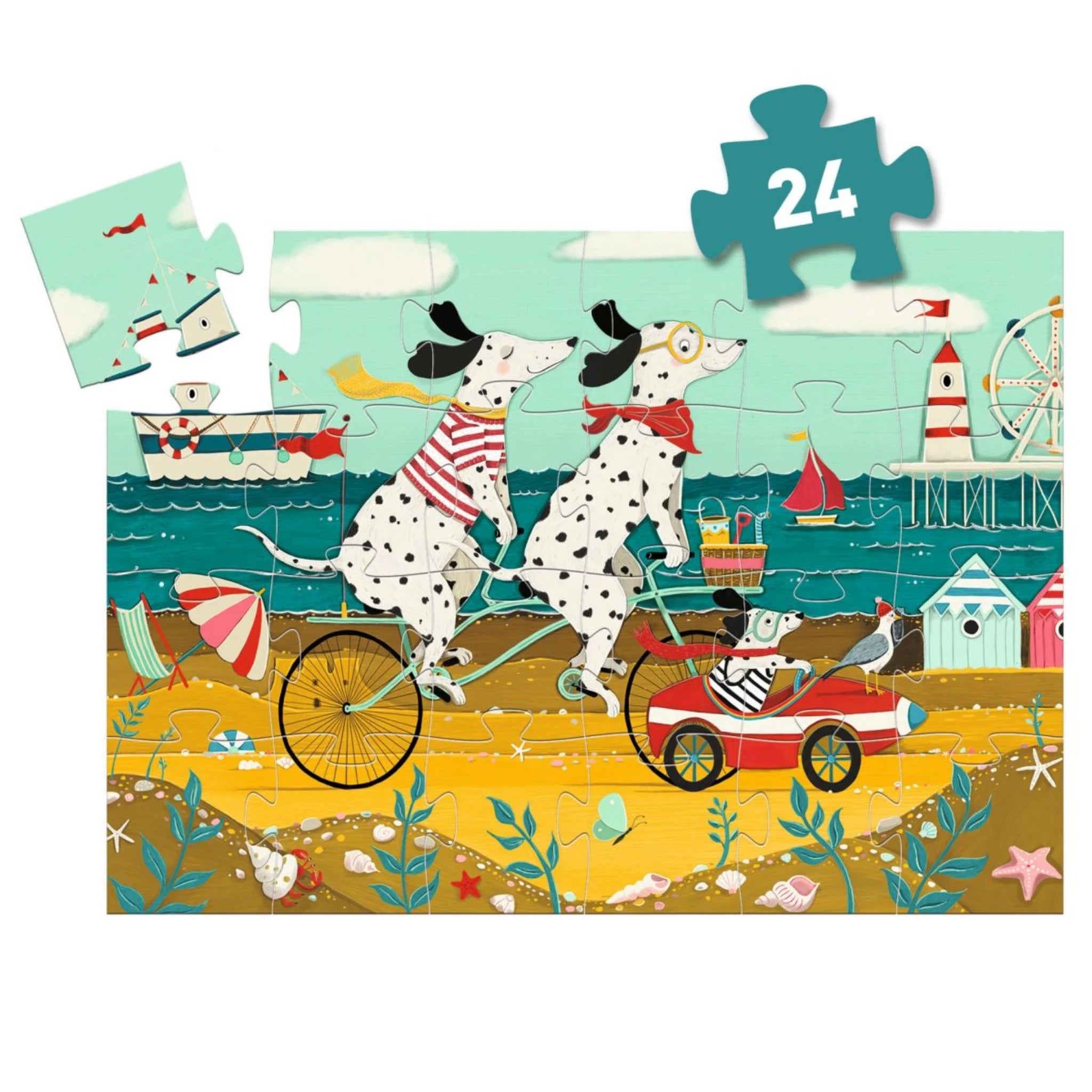 Djeco – Puzzle: Dalmatiner (24 Teile)