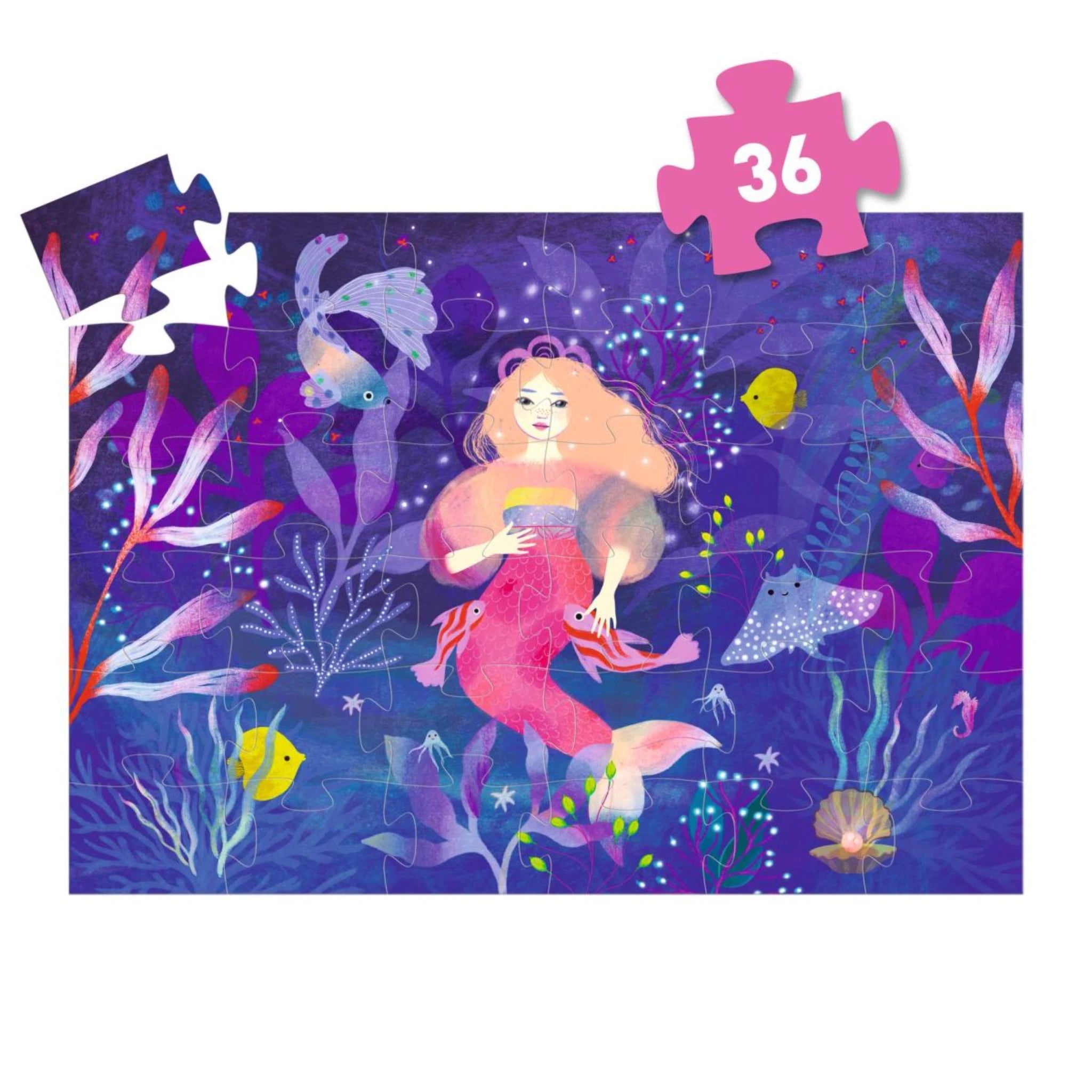Djeco – Puzzle: Meerjungfrau Ella (36 Teile)
