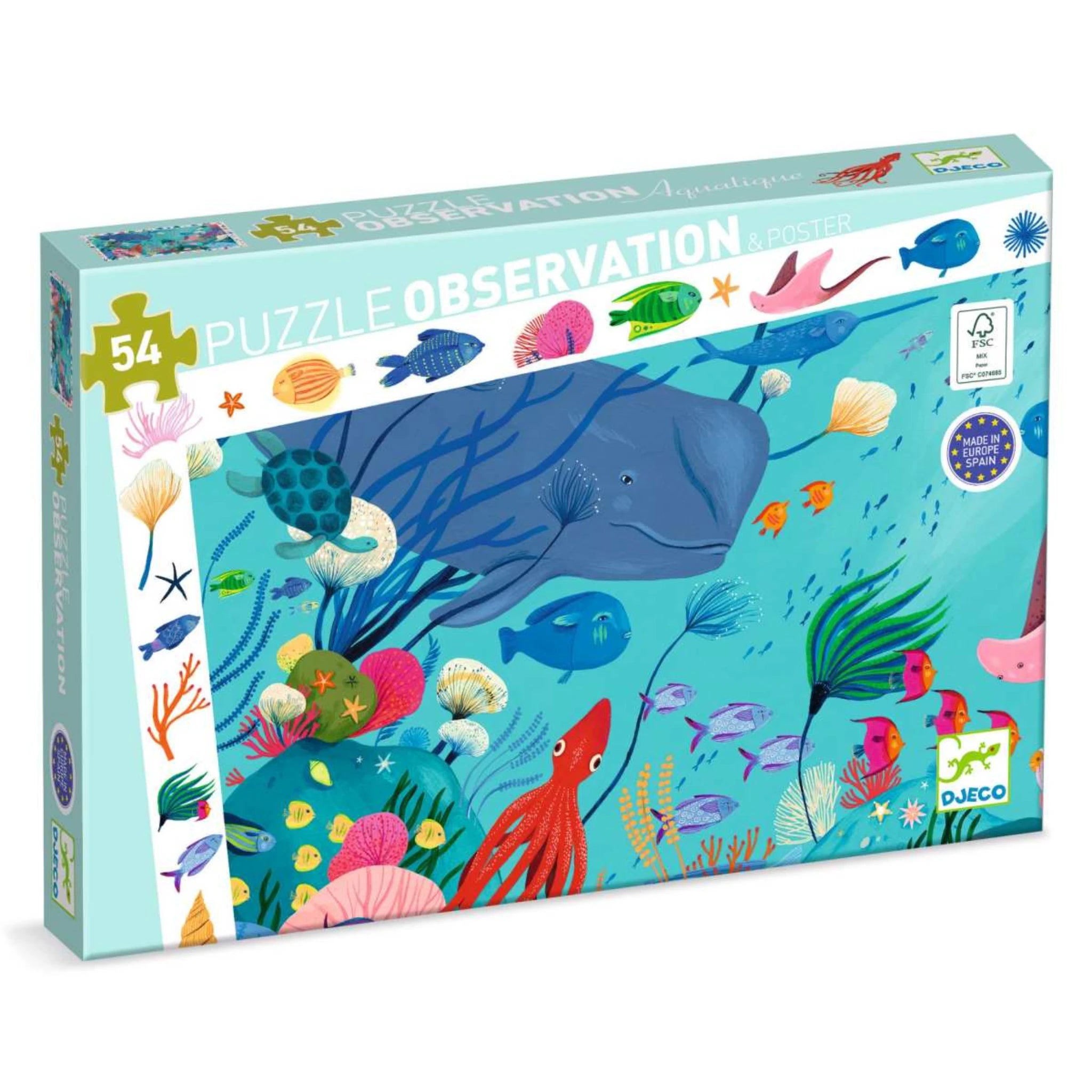 Wimmelpuzzle Das Meer - 54 stk - Djeco