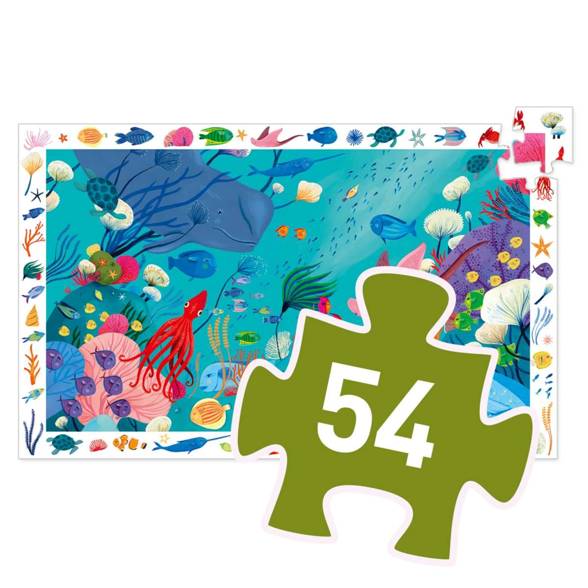 Wimmelpuzzle Das Meer - 54 stk - Djeco
