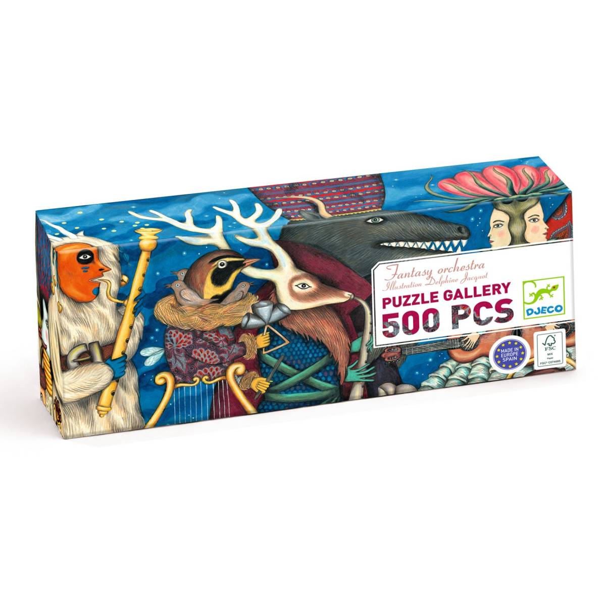 PUZZLES GALLERY - Fantasy Orchestra/ 500 stk - Djeco