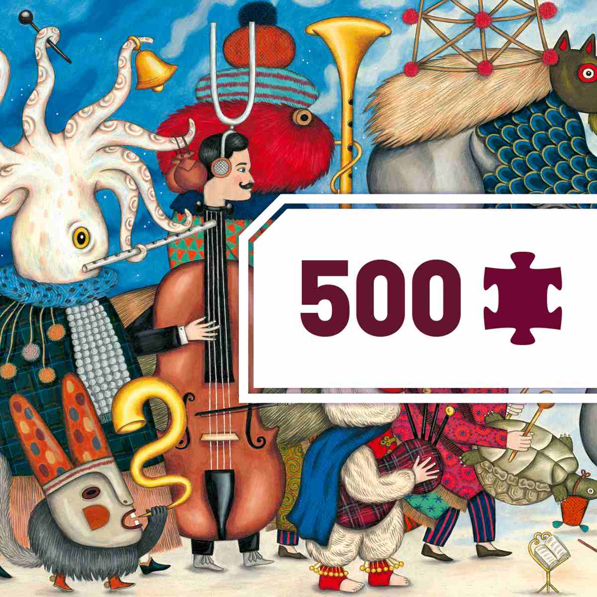 PUZZLES GALLERY - Fantasy Orchestra/ 500 stk - Djeco