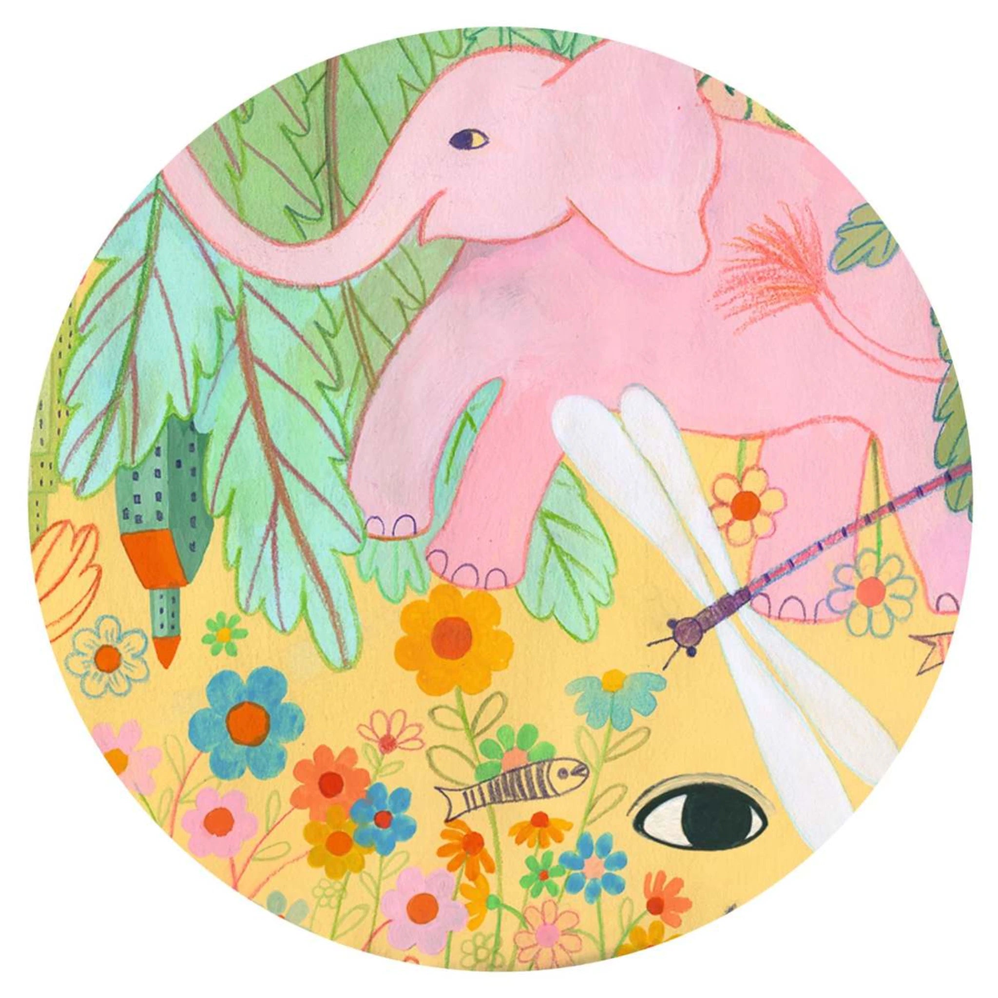 Djeco Puzzle „Puzz’Art Whale“ – 150-teiliges Kunstpuzzle in Walform ab 6 Jahren