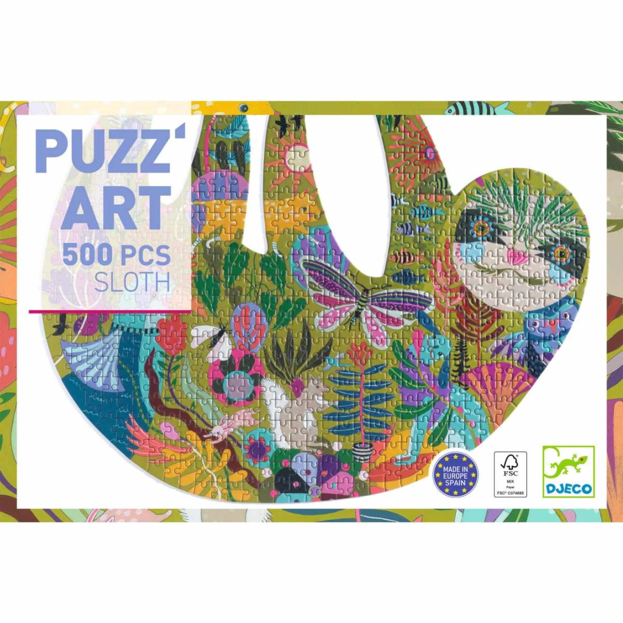Djeco Puzzle – Puzz’Art „Faultier“ (500 Teile)