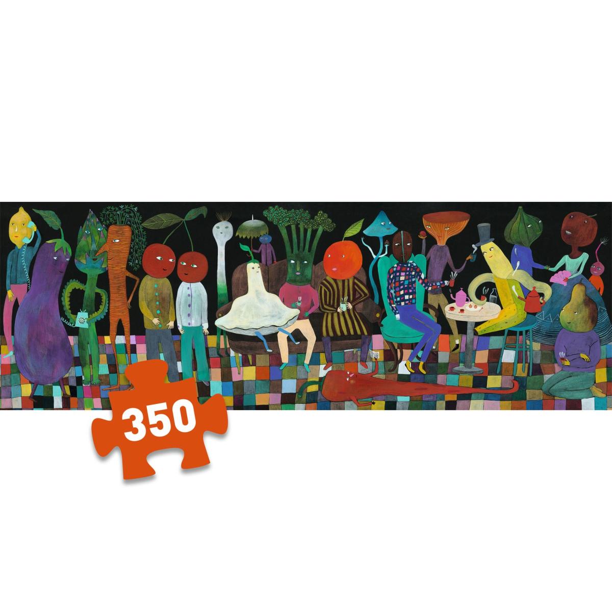 Djeco Puzzle „Gallery Caponata“ – 350-teiliges Kunstpuzzle im Panoramaformat