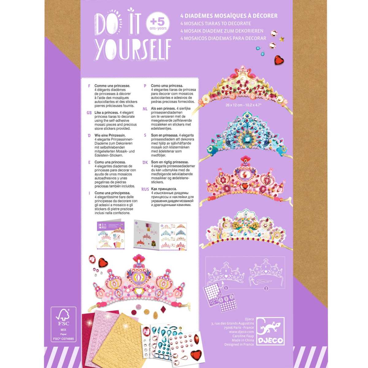 DIY: Mosaik-Diademe Prinzessin - Djeco
