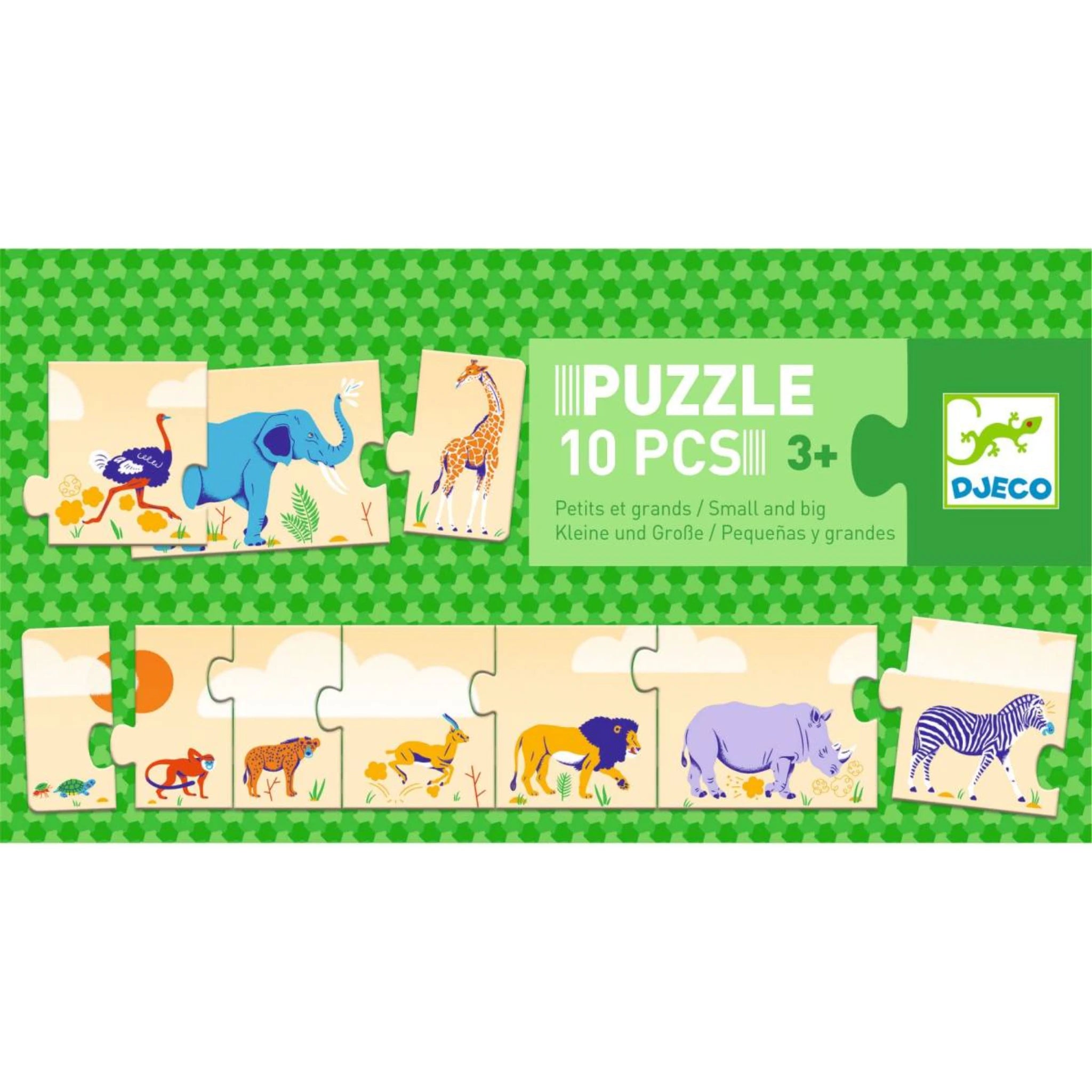 Puzzle "Klein & Groß" 10 stk - Djeco