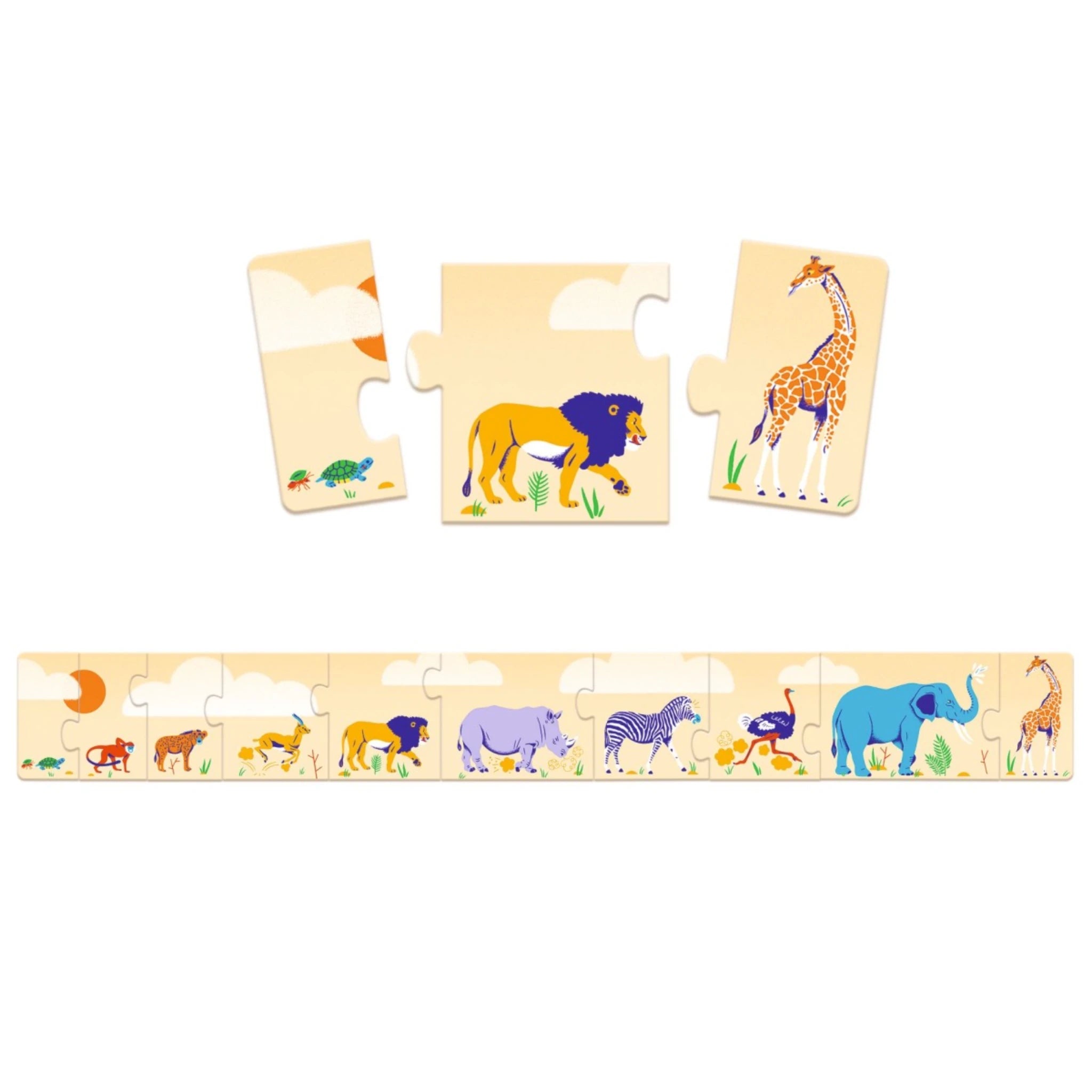 Puzzle "Klein & Groß" 10 stk - Djeco