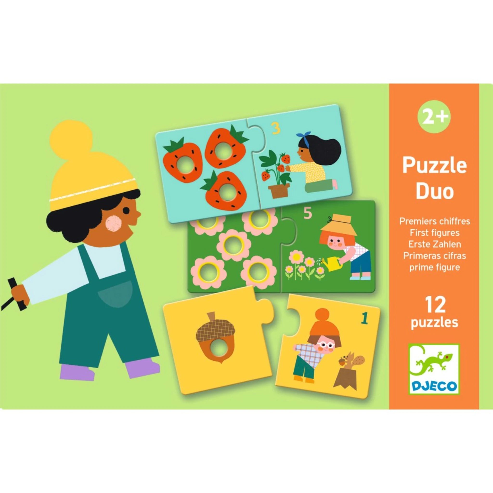 Lernspiel: Puzzle duo: Erste Zahlen - Djeco