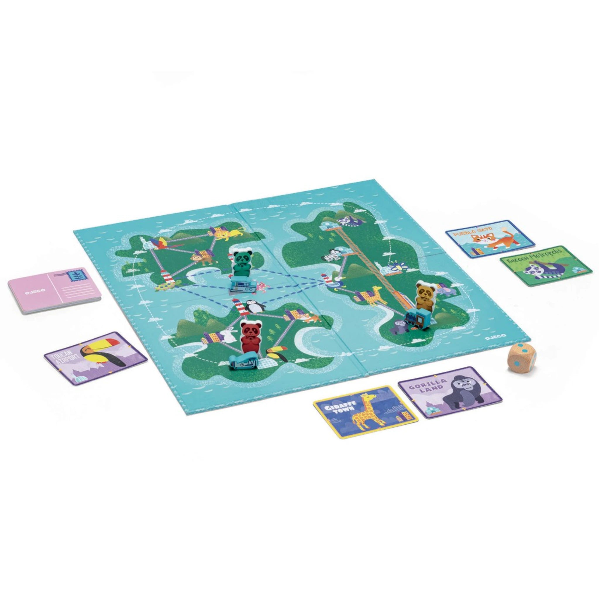 Djeco Strategiespiel „Around the World“ – Weltreise für Kinder ab 6 Jahren