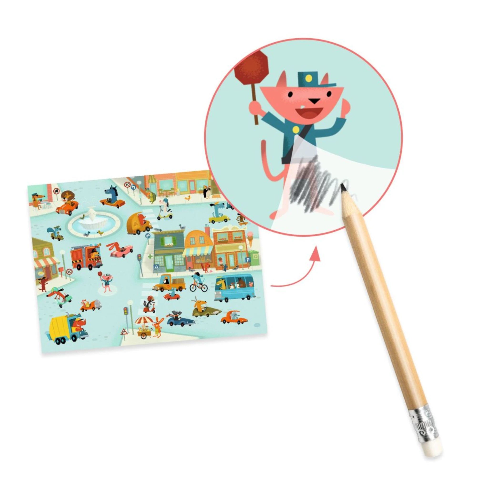 Rubbelbilder: Asphalt - Djeco