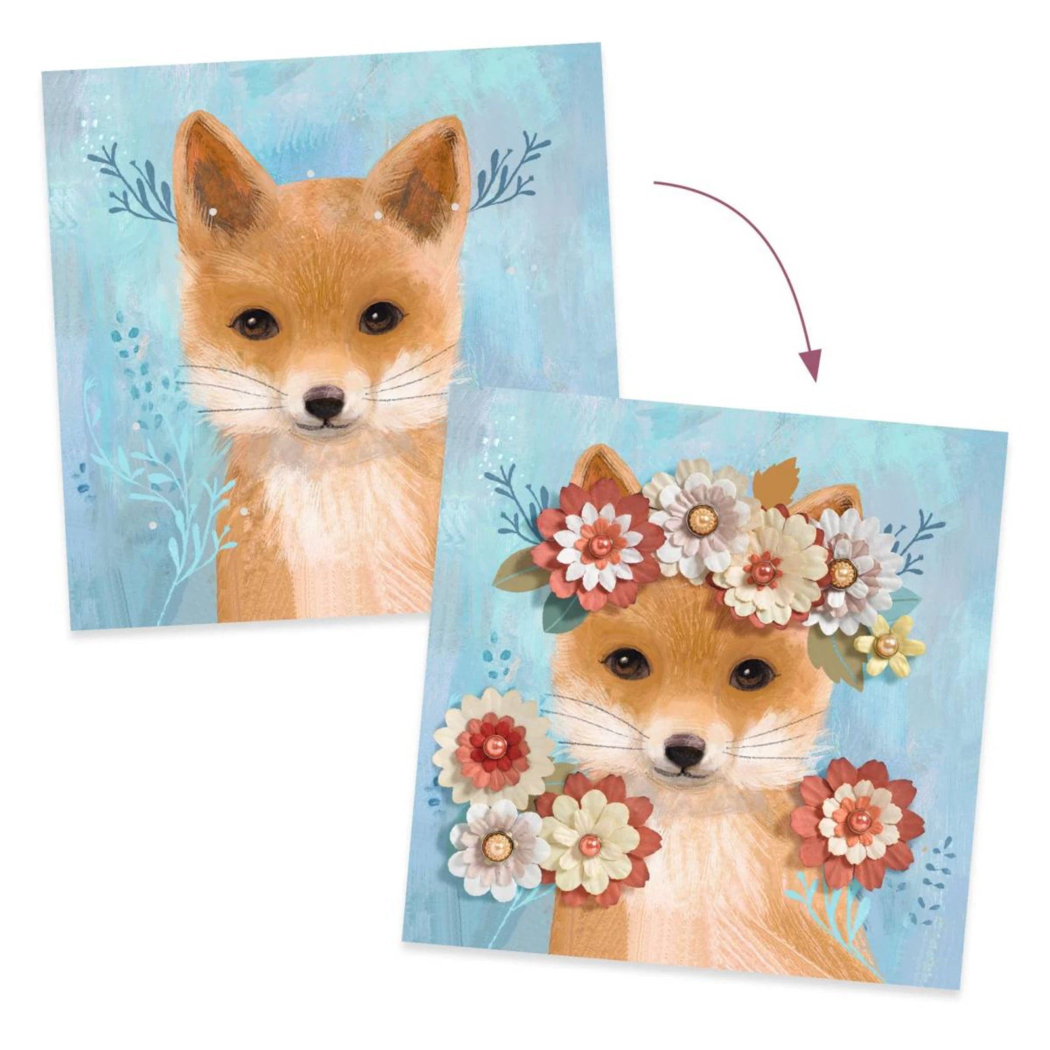 Papierkunst: Blumenkrone - Djeco