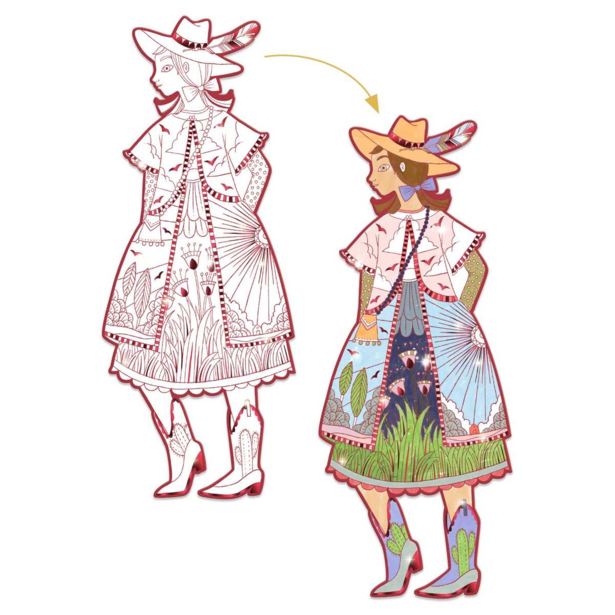 Fashion Ausmalbilder - Djeco