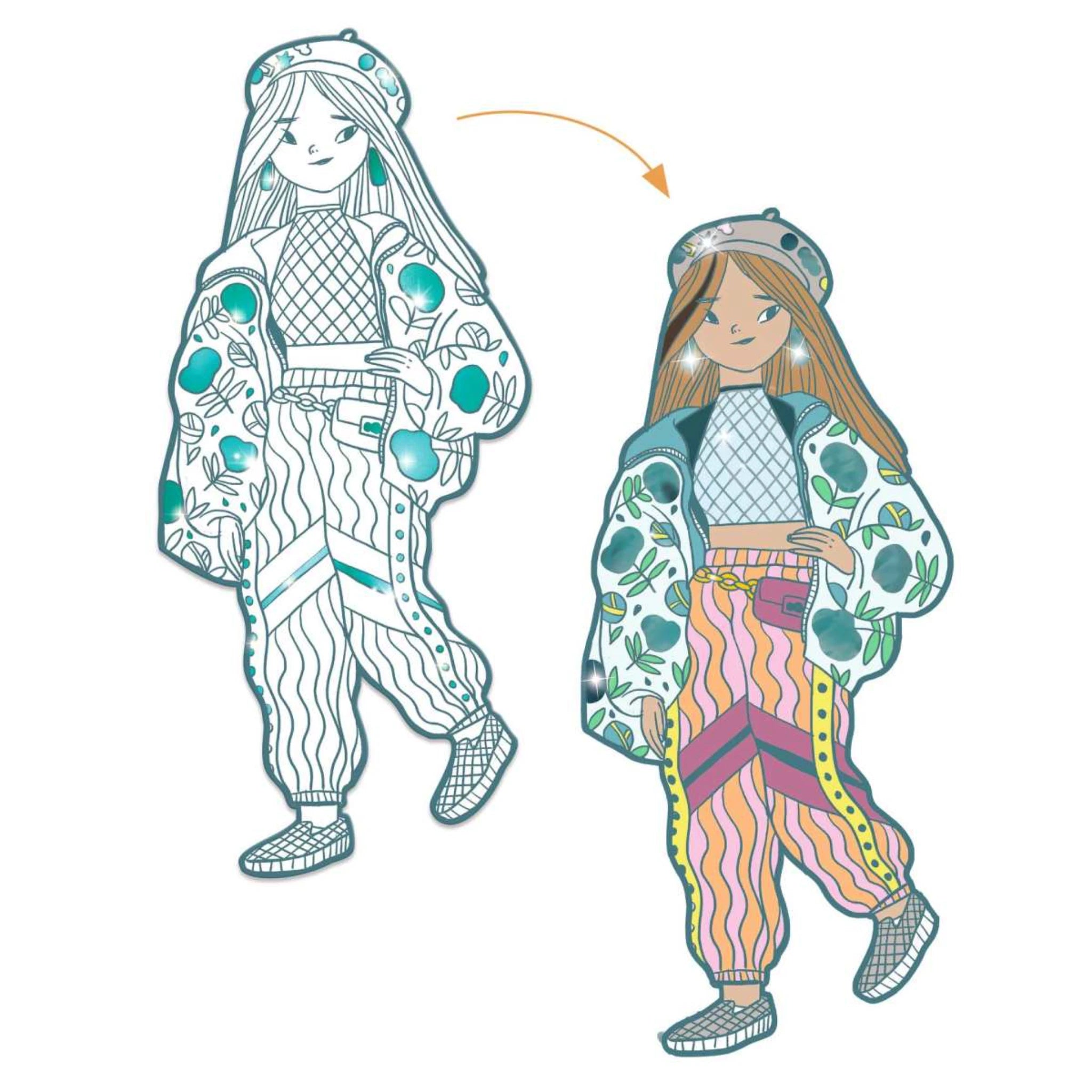 Fashion Ausmalbilder - Djeco