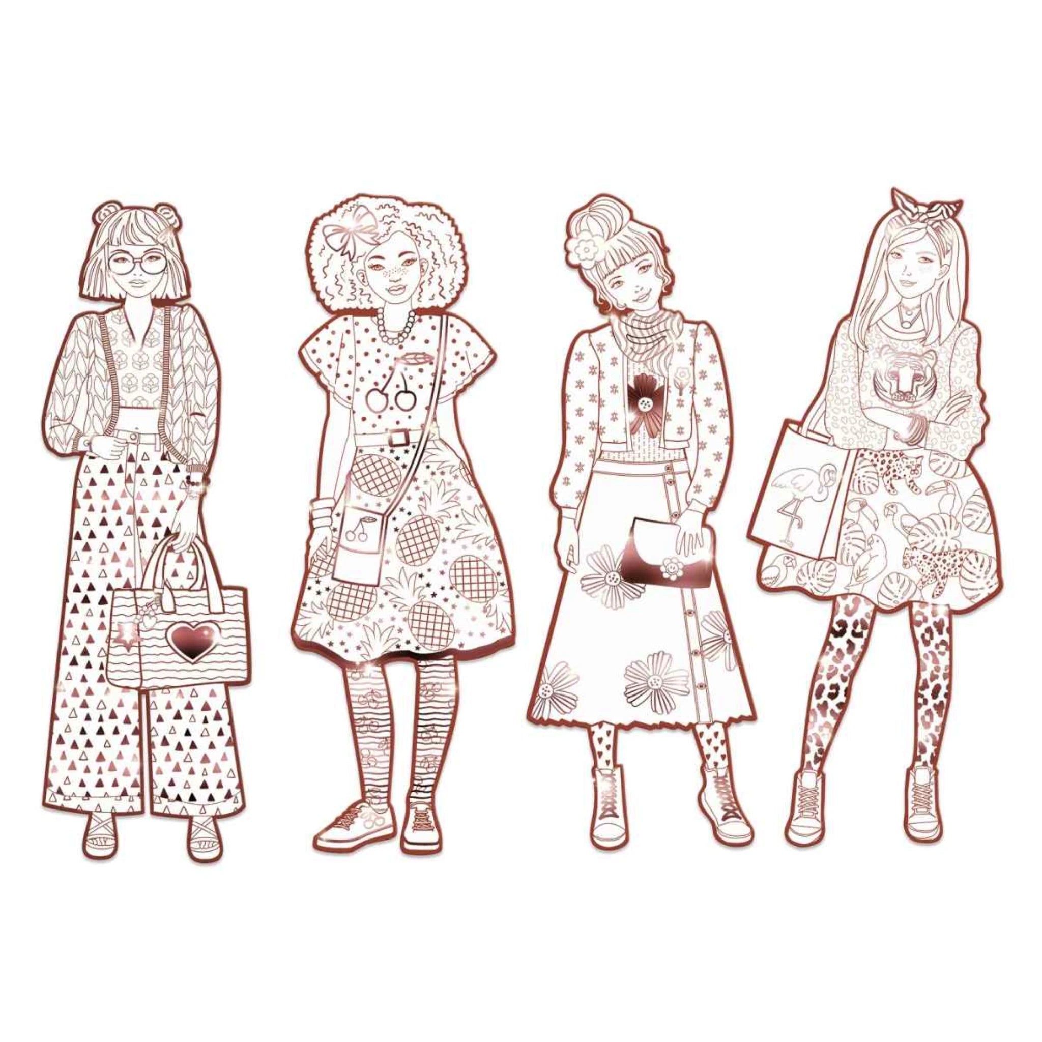 Fashion Ausmalbilder - Djeco