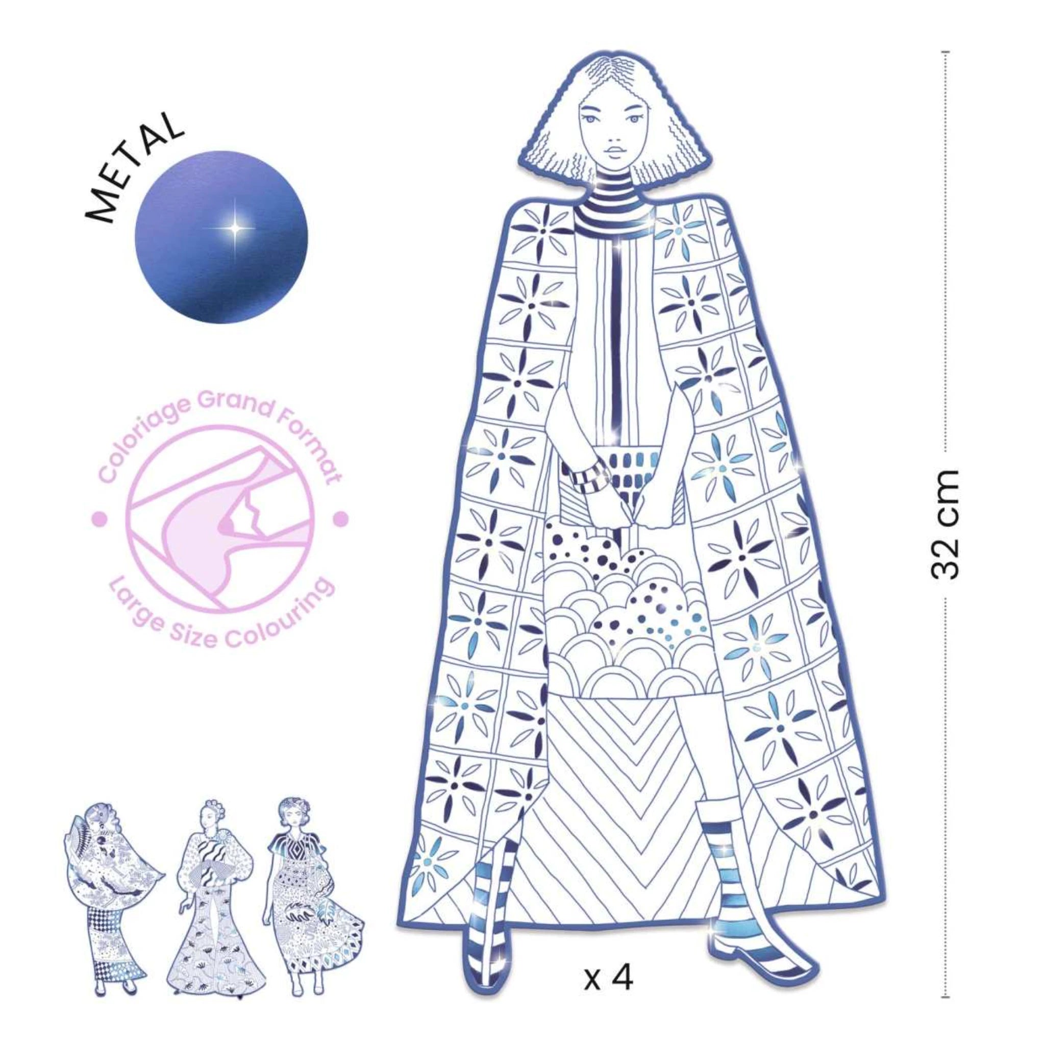 Fashion Ausmalbilder - Djeco