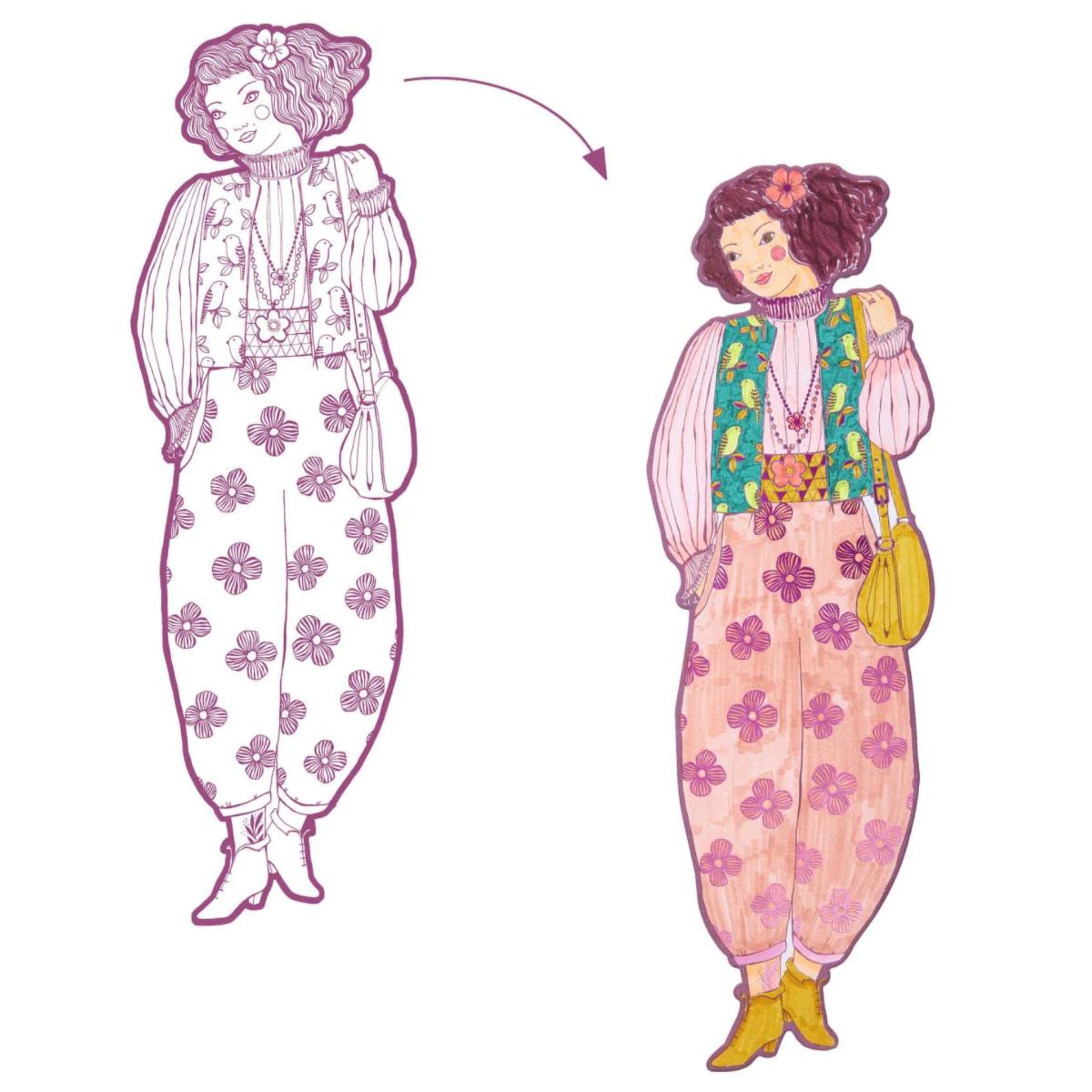 Fashion Ausmalbilder - Djeco