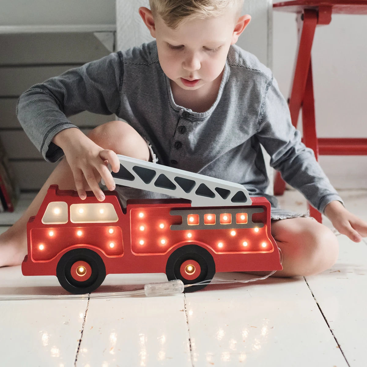 Holzlampe Feuerwehr - Little Lights