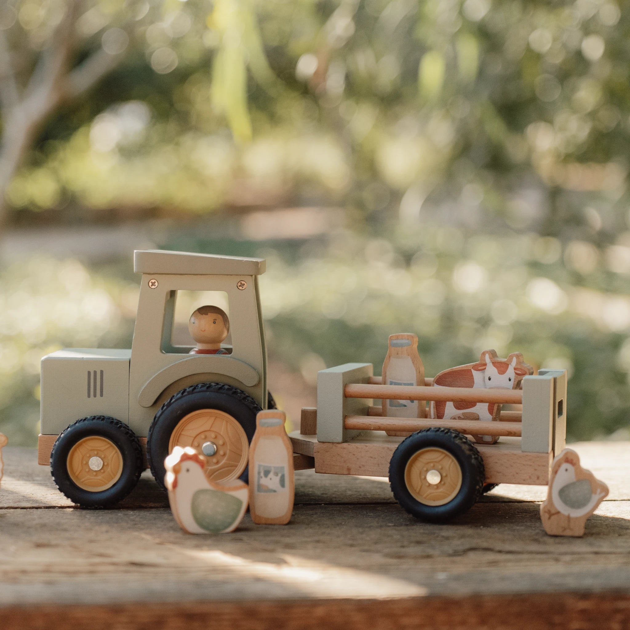 Traktor mit Anhänger Little Farm - Little Dutch