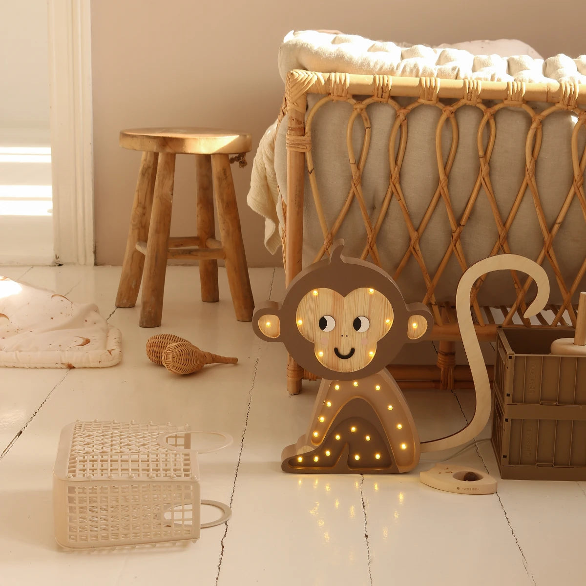 Holzlampe Affe - Little Lights