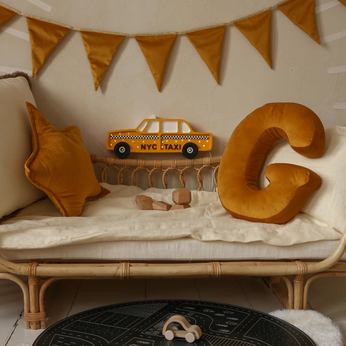 Holzlampe Taxi NYC - Little Lights