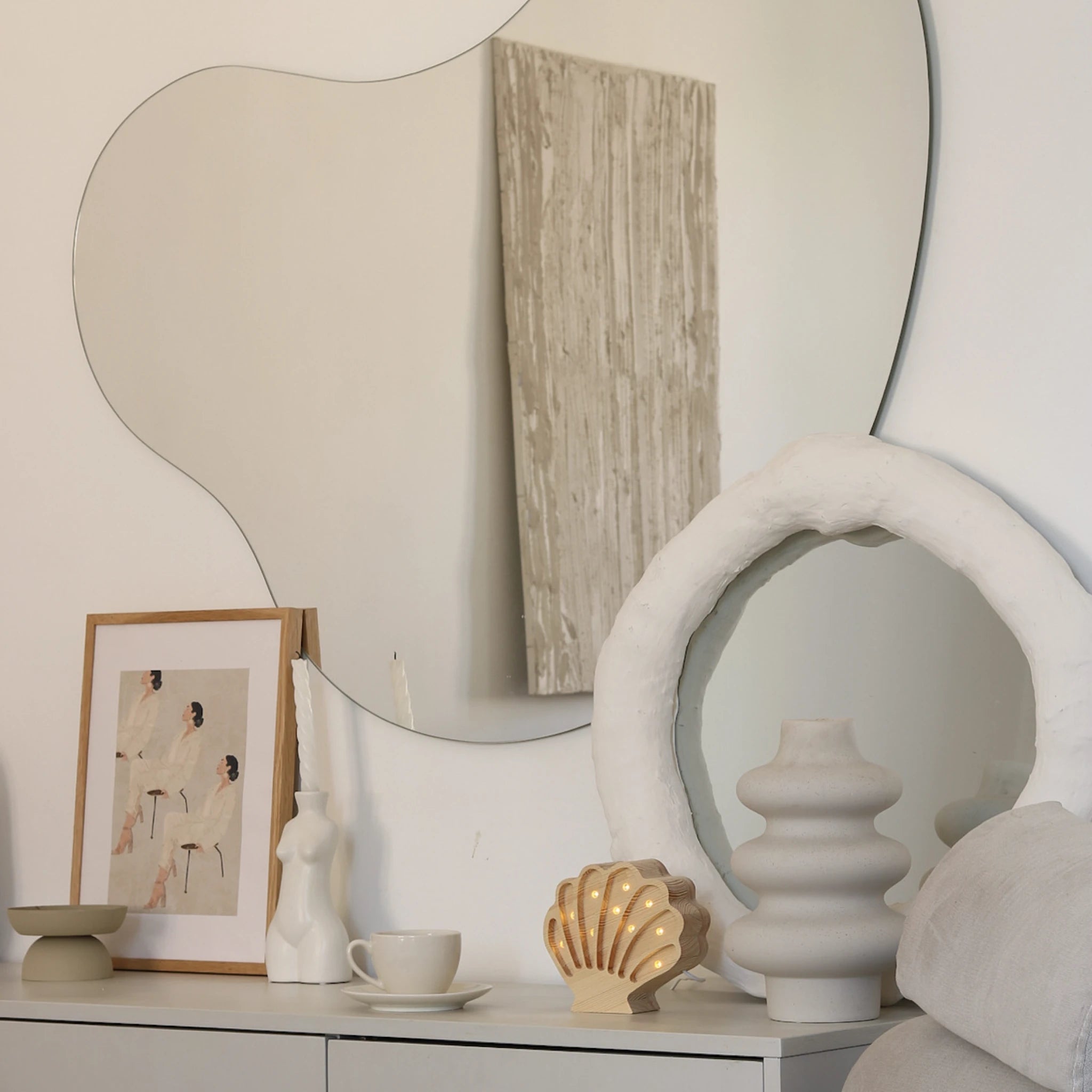 Holzlampe Muschel Natur - Little Lights