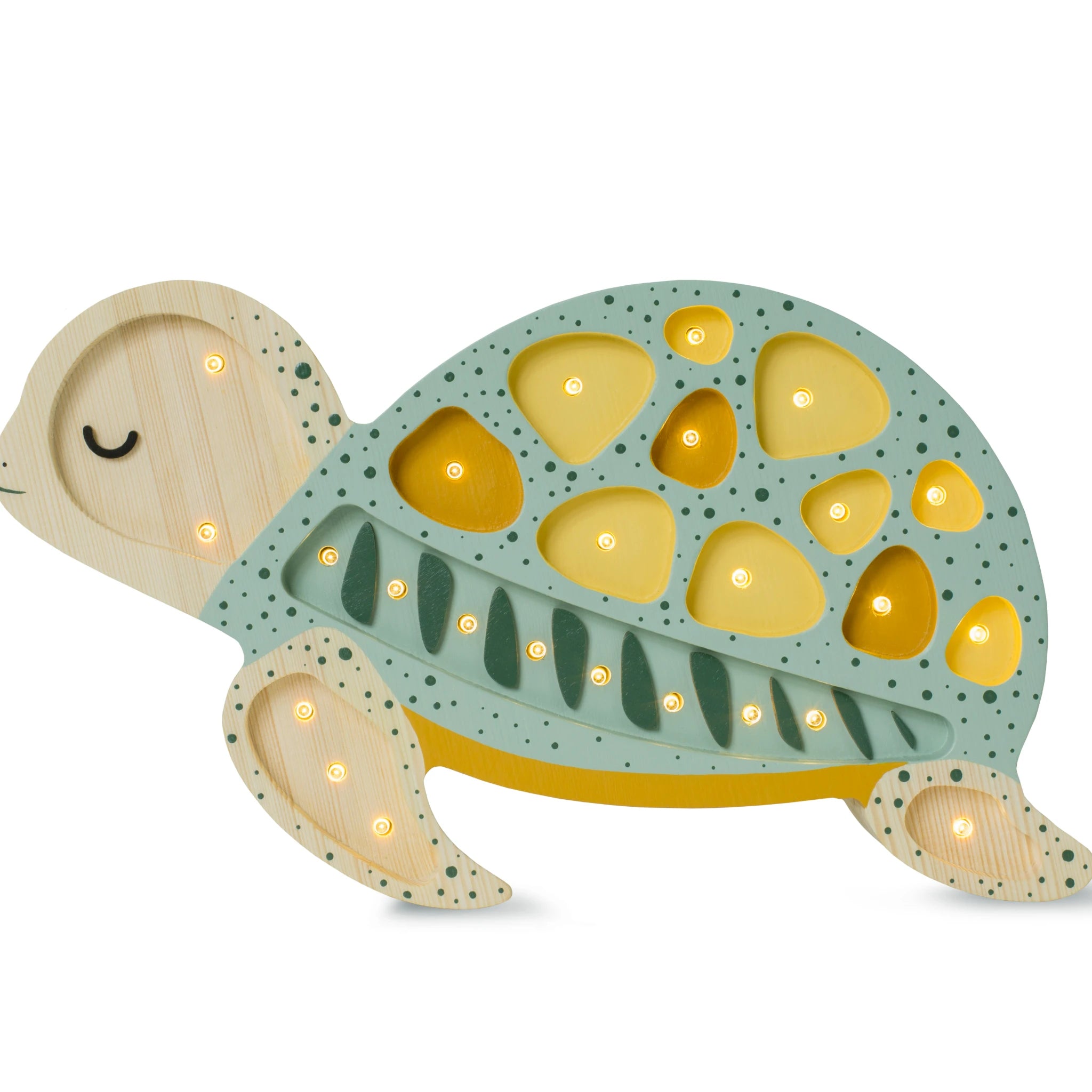 Holzlampe Schildkröte Galapagos - Little Lights