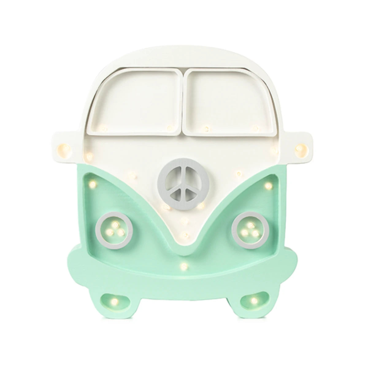 Holzlampe Van mint/weiss - Little Lights