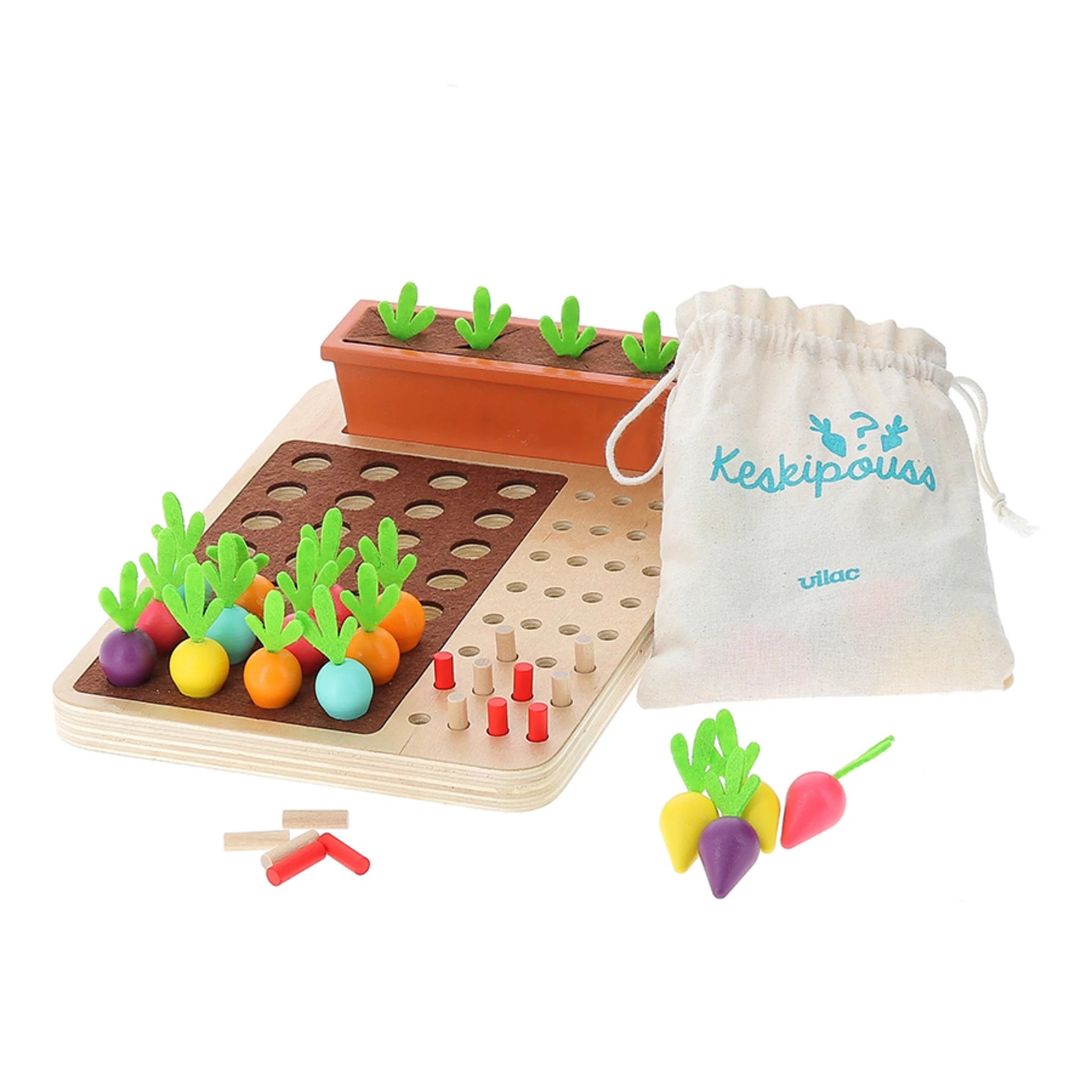 Keskipouss mit Gemüsegarten - Vilac