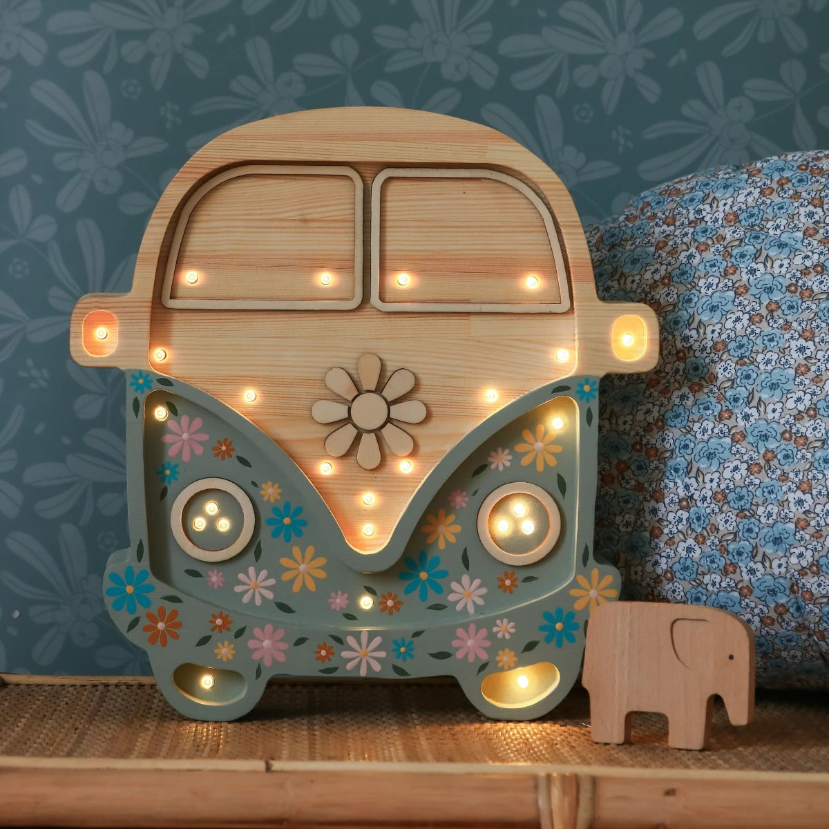Holzlampe Van Flower Power - Little Lights