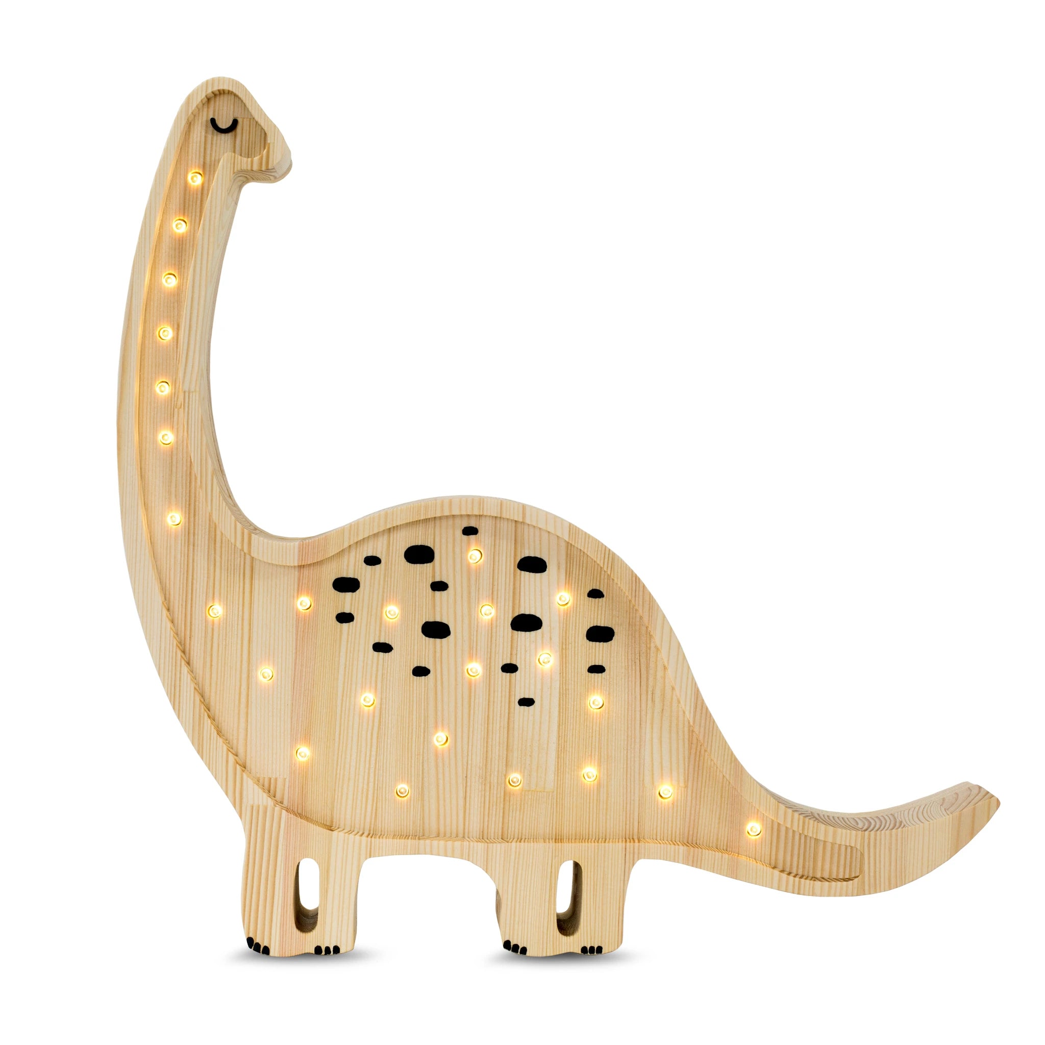 Holzlampe Diplodocus Natur - Little Lights