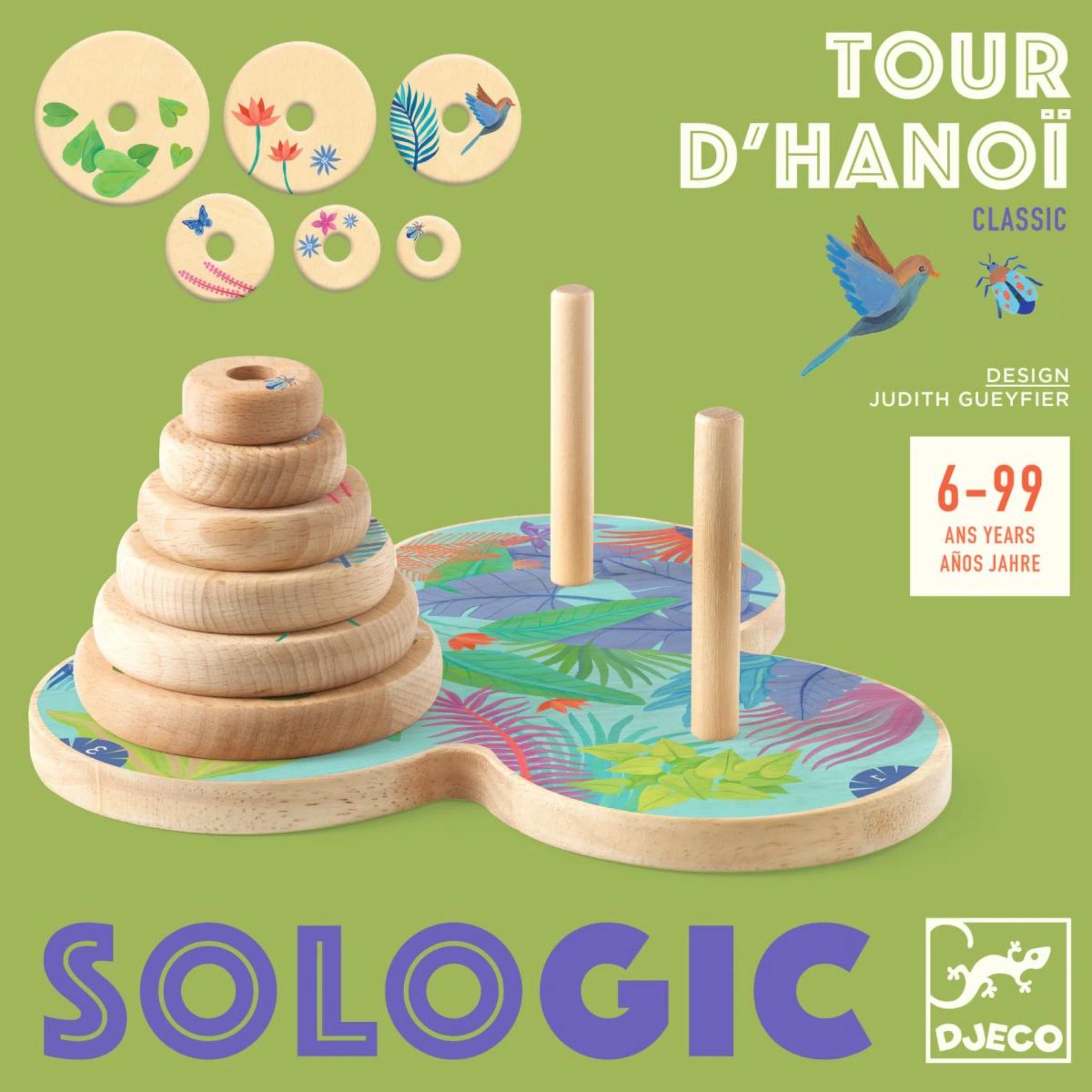 Djeco – Knobelspiel „Tour d’Hanoï“