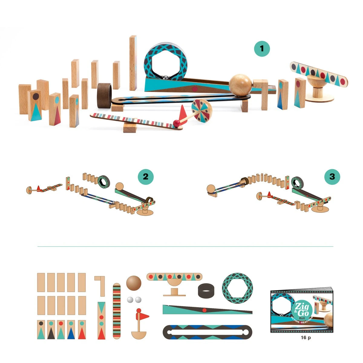 Zig & Go - Roll - 28 stk - Djeco