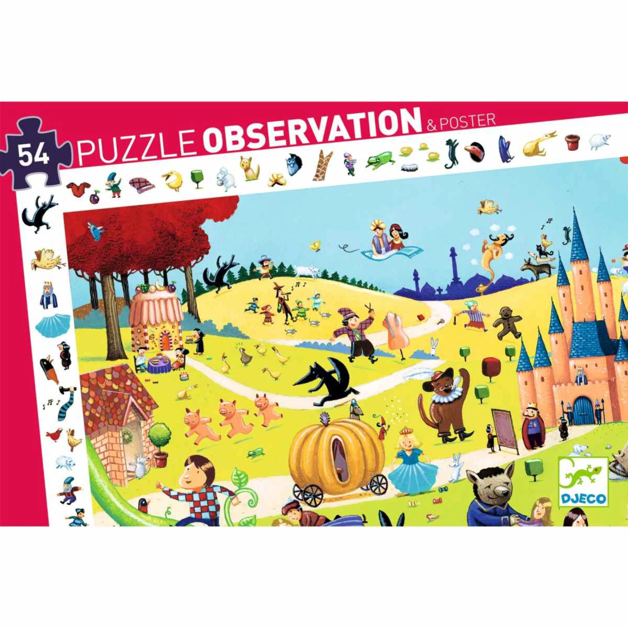 Wimmelpuzzle Märchen - 54 stk - Djeco