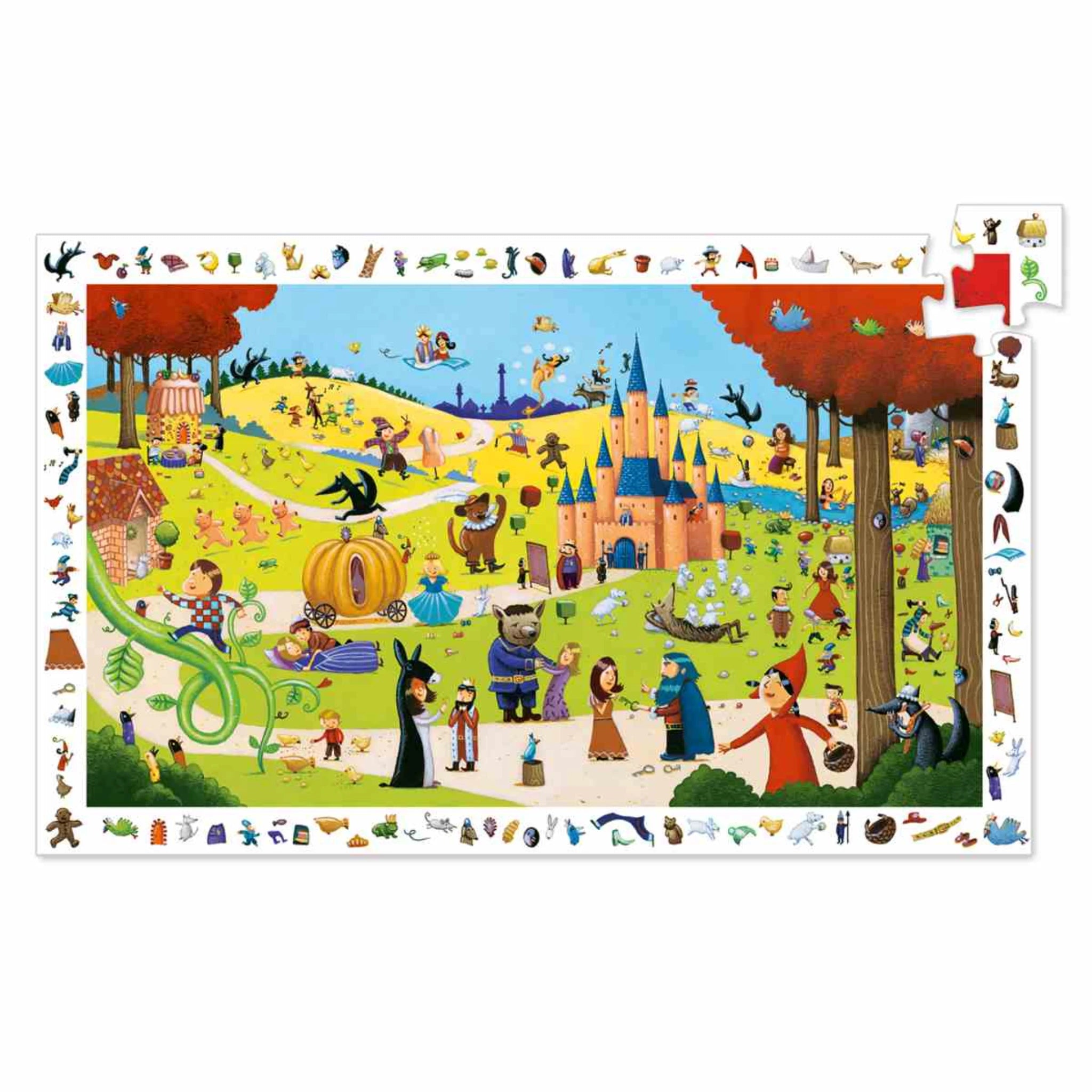 Wimmelpuzzle Märchen - 54 stk - Djeco