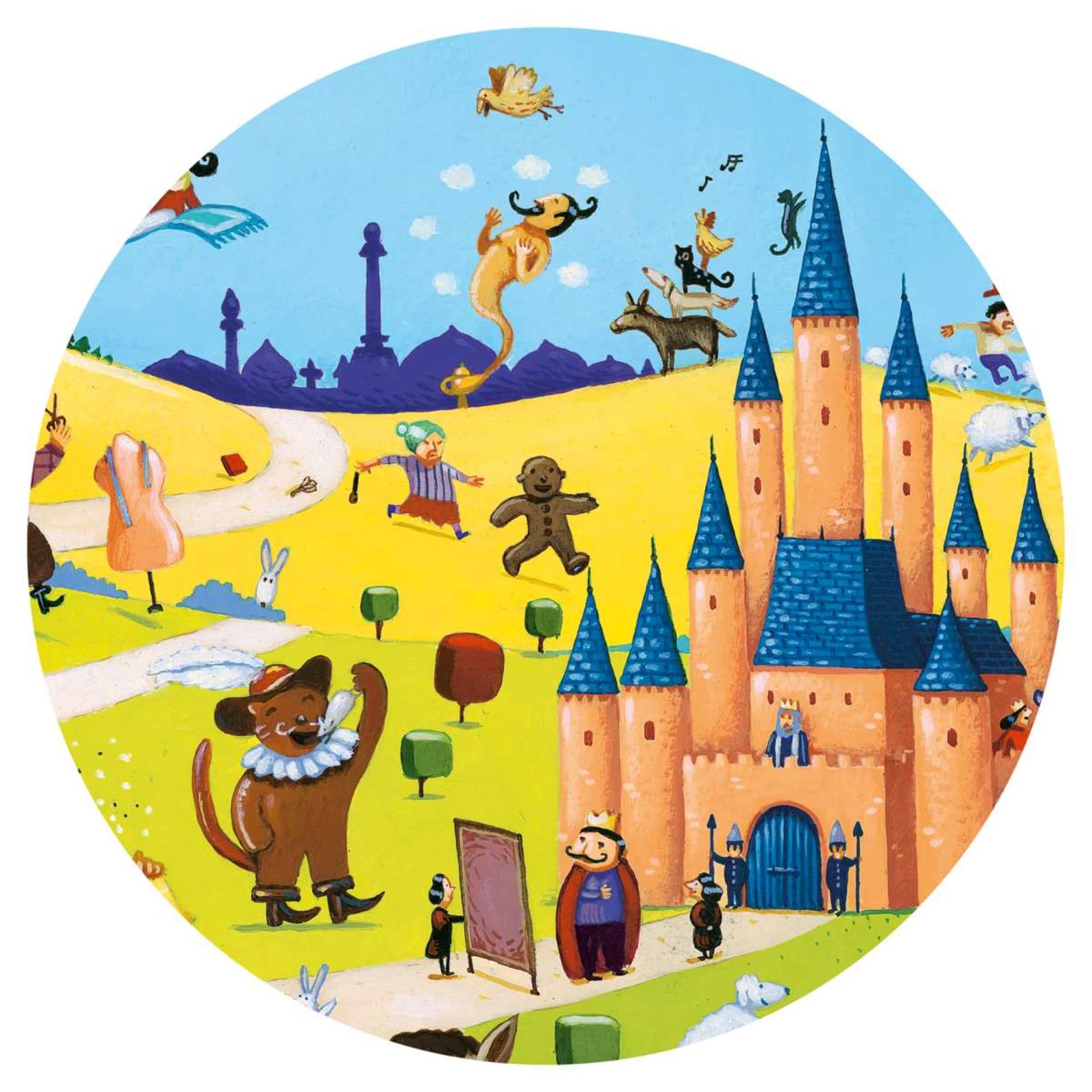 Wimmelpuzzle Märchen - 54 stk - Djeco